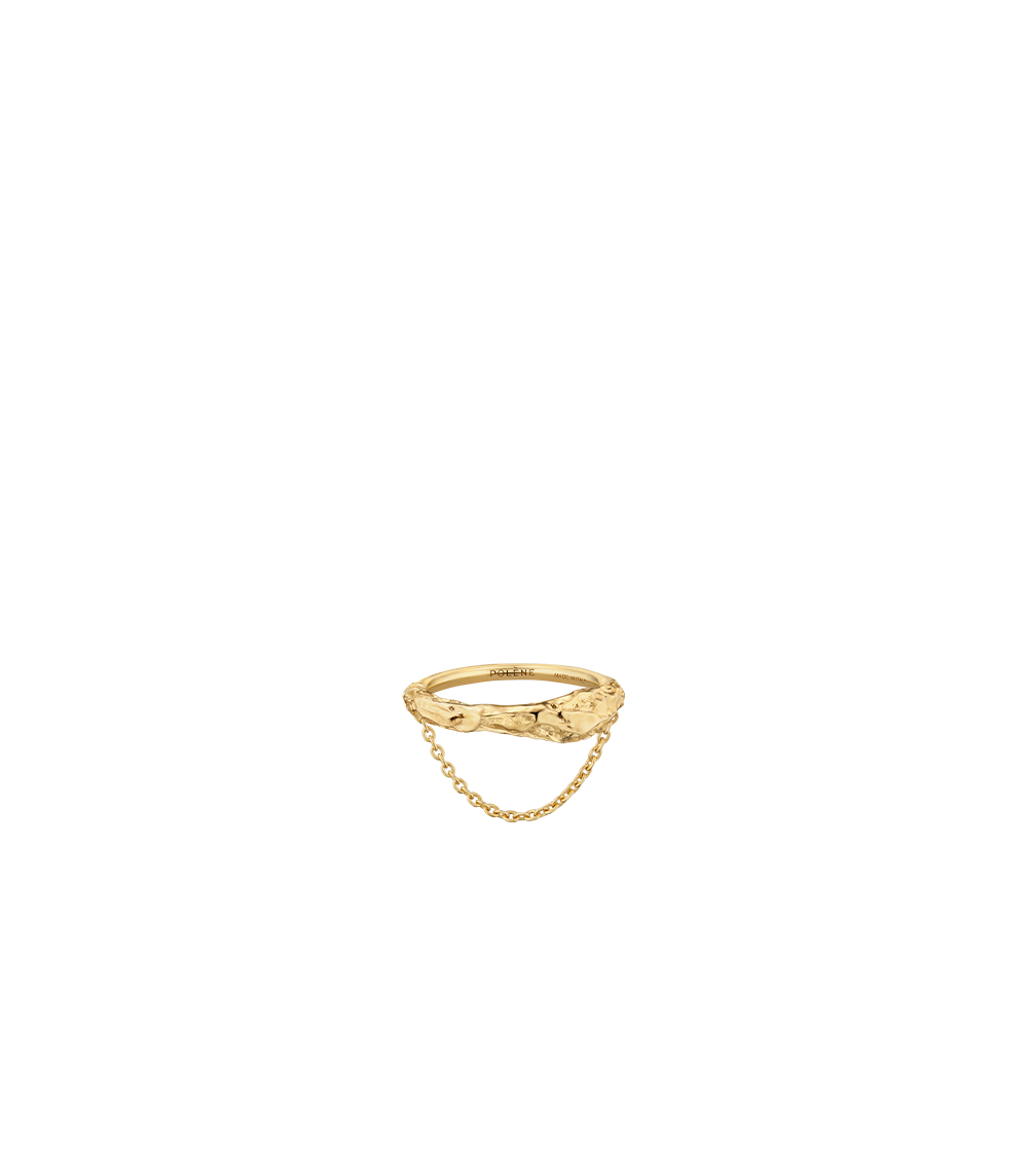 Polène | Chain Ring - Eroz - 24 carat gold-gilded edition – Polène EU Polène | Chain Ring - Eroz - 24 carat gold-gilded edition – Polène EU