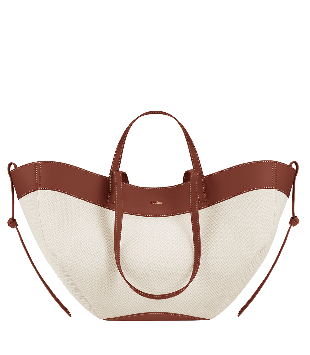 Polène | Bag - Cyme - Cognac Canvas – Polène EU Polène | Bag - Cyme - Cognac Canvas – Polène EU
