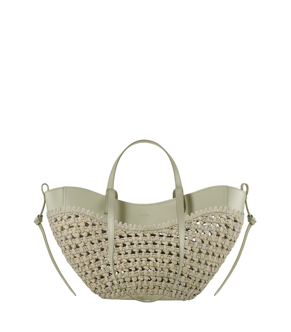 Polène | Bag - Cyme Mini - Raffia Laurel – Polène EU