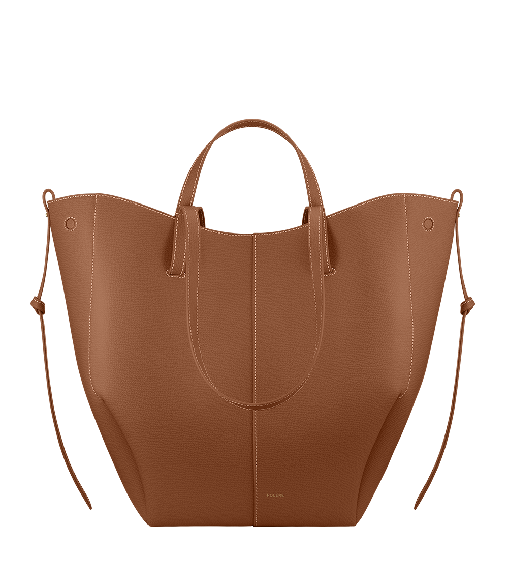 POLÈNE Cyme キャメル トートバッグ Polène | Bag - Cyme Tote - Textured Camel – Polène EU