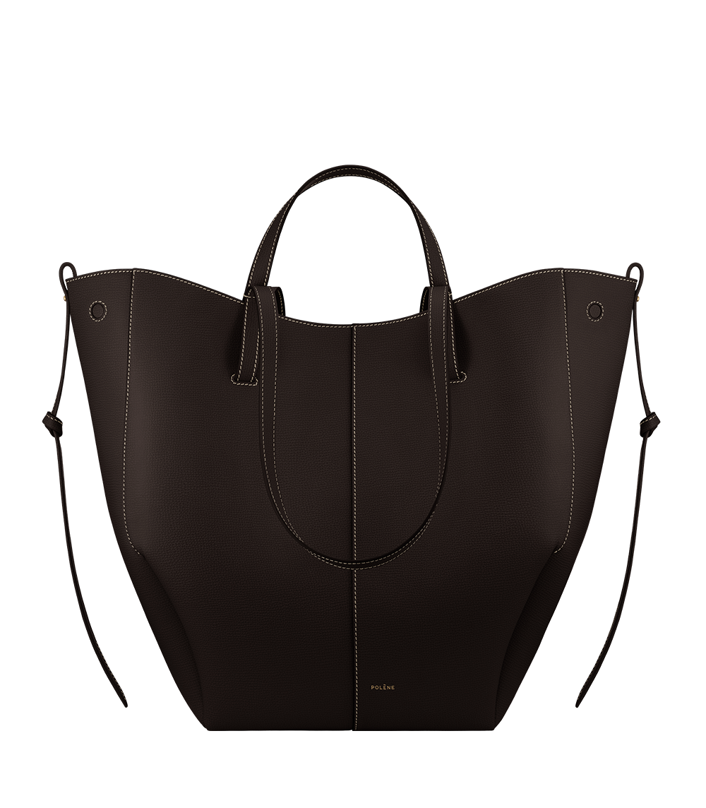 Polène | Bag - Cyme Tote - Textured Ebony – Polène EU