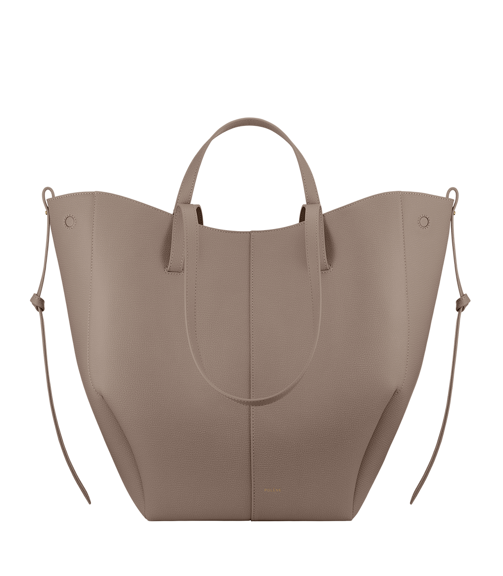 POLÈNE Cyme トープ Polène | Bag - Cyme Tote - Textured Taupe – Polène EU