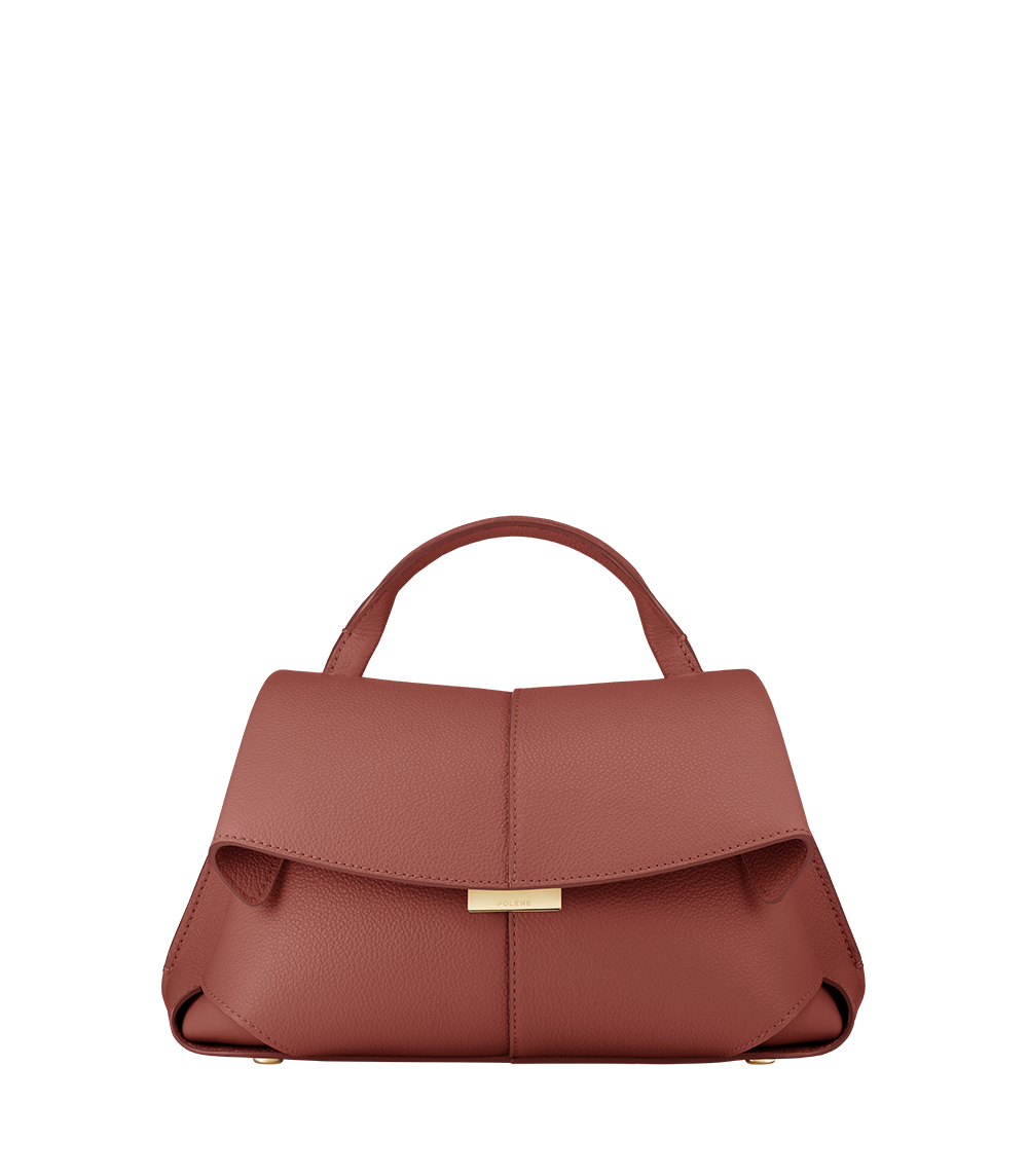 Polène | Bag - Mokki Mini - Textured Terracotta – Polène EU