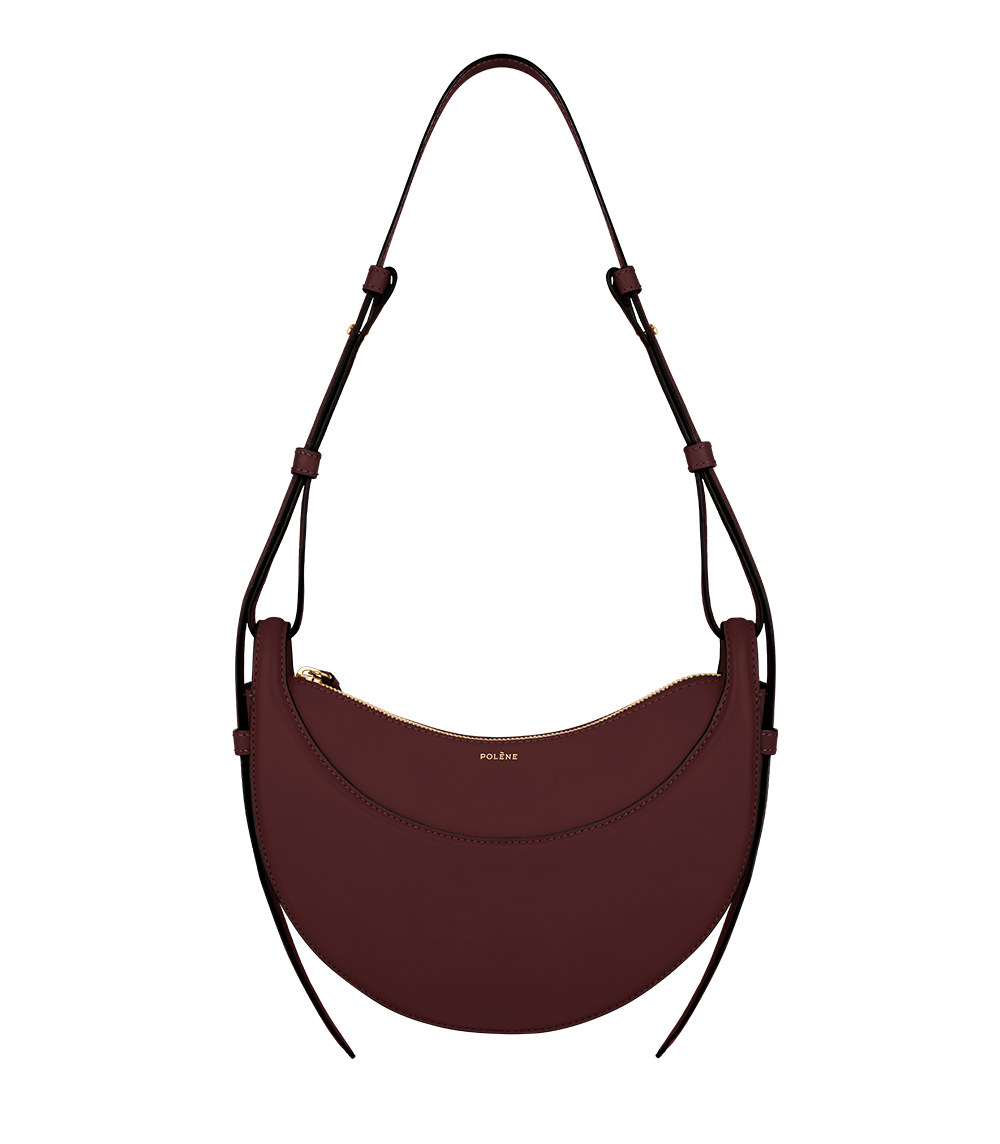 Polene Bag Numero dix Smooth Black Cherry