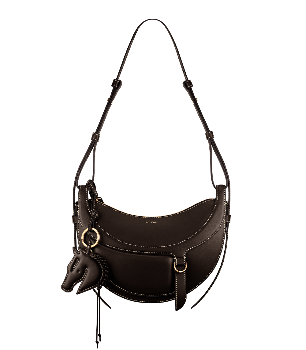 Polène I Bag - Numéro Dix - Galop Ebony – Polène EU