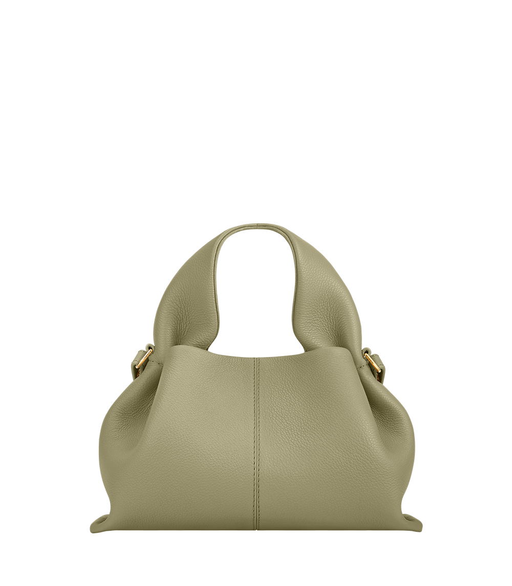 Polène | Bag - Numéro Neuf Mini - Textured Linden – Polène EU