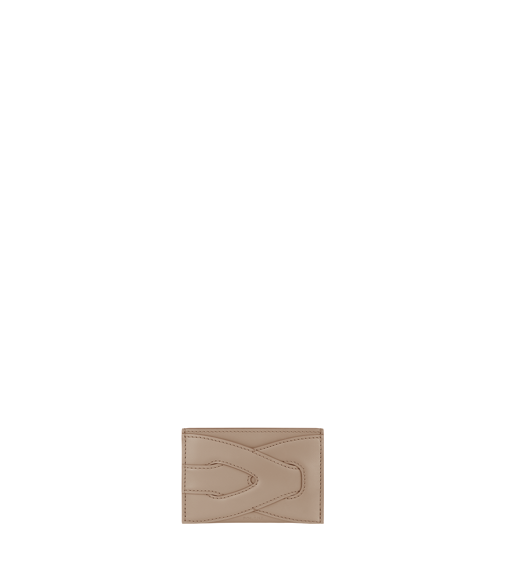 Polène | Card Holder - Nodde - Taupe – Polène EU