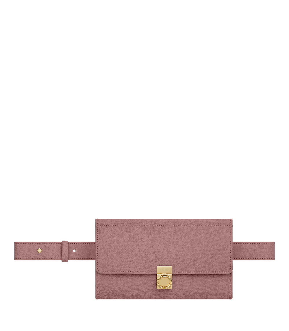 Numéro Sept Belt - Lilac Textured Leather