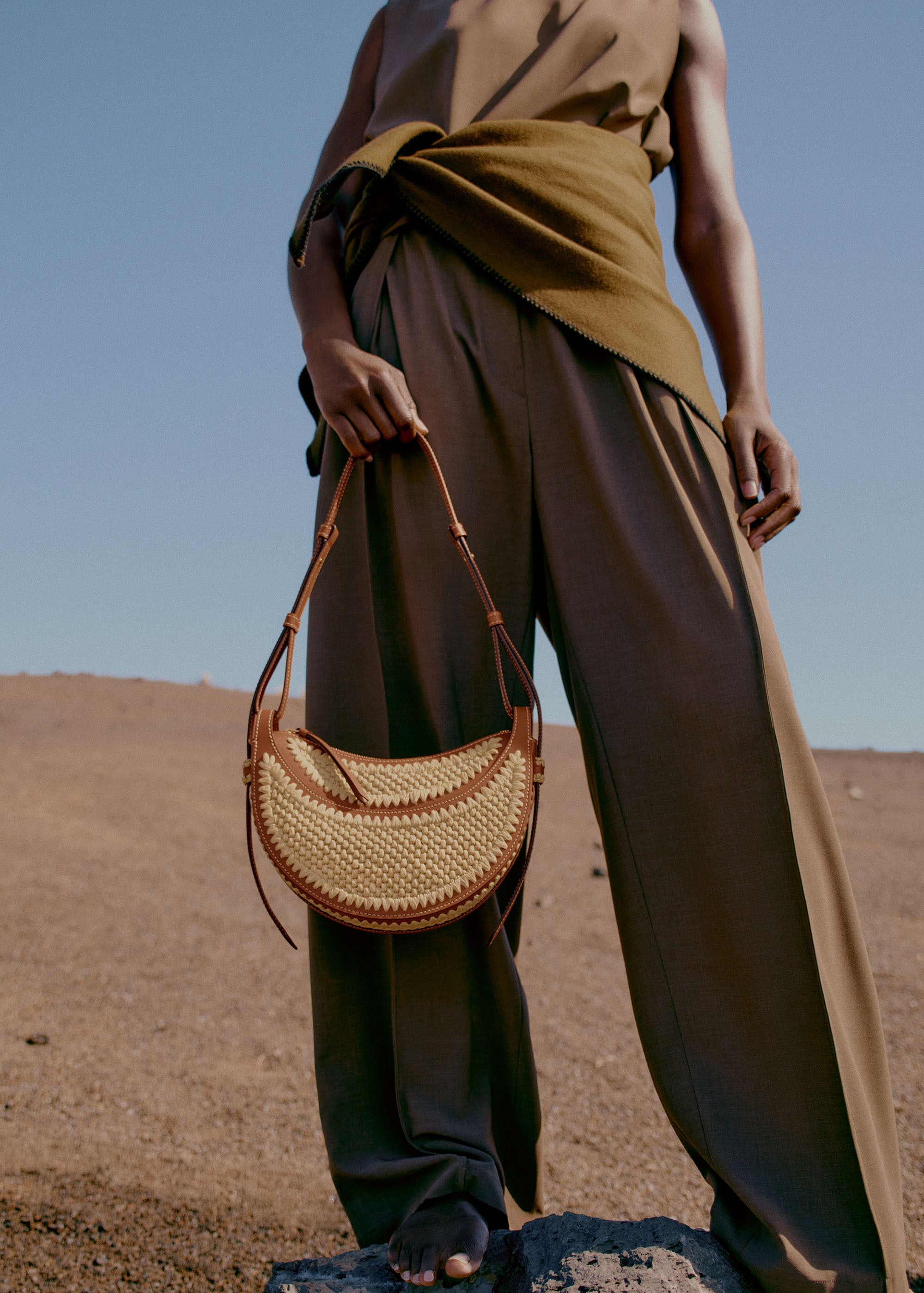 Polène | Bag - Cyme Mini - Textured Camel