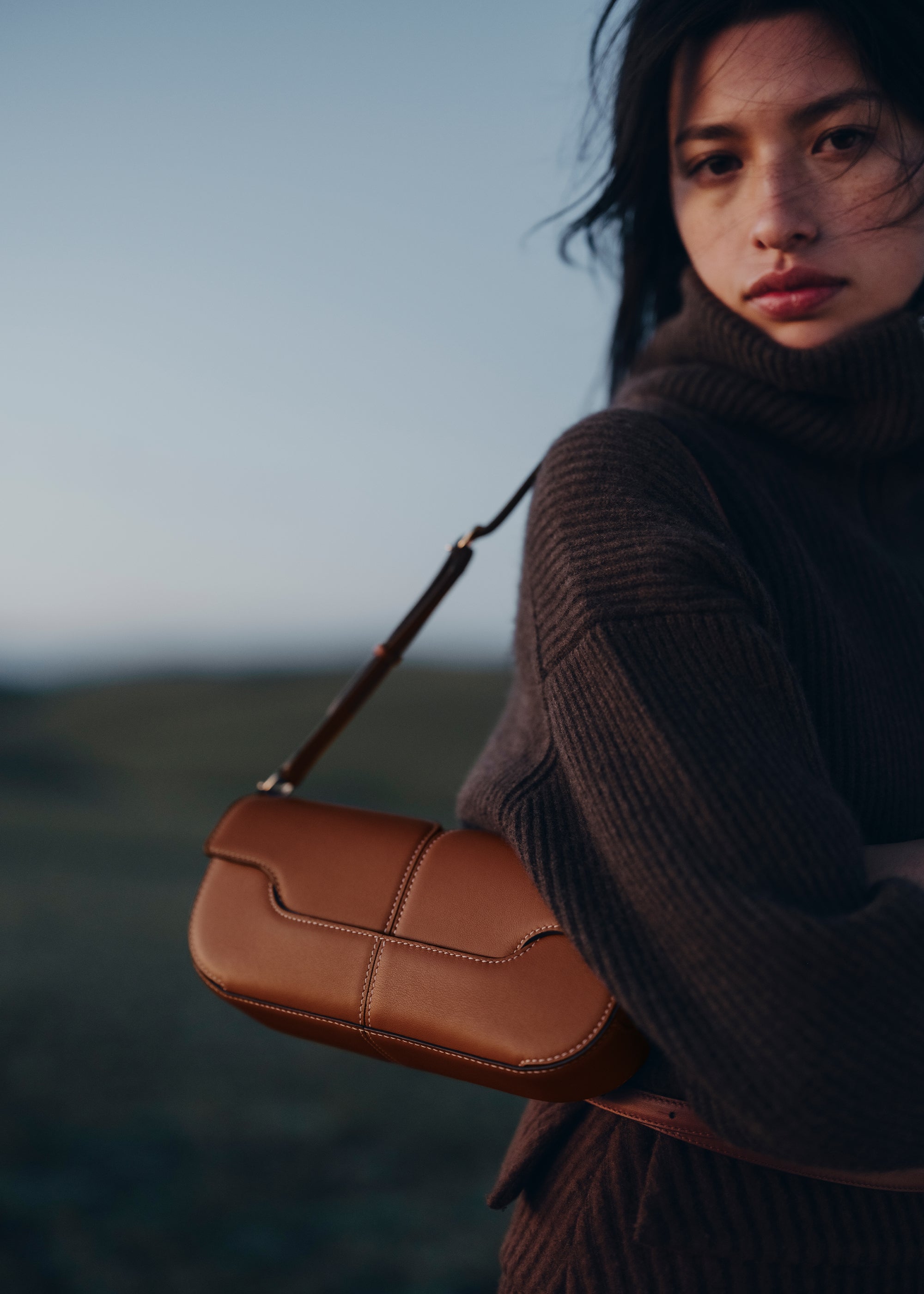 POLÈNE Numero Neuf mini キャメル Polène | Bag - Numéro Neuf Mini - Textured Camel