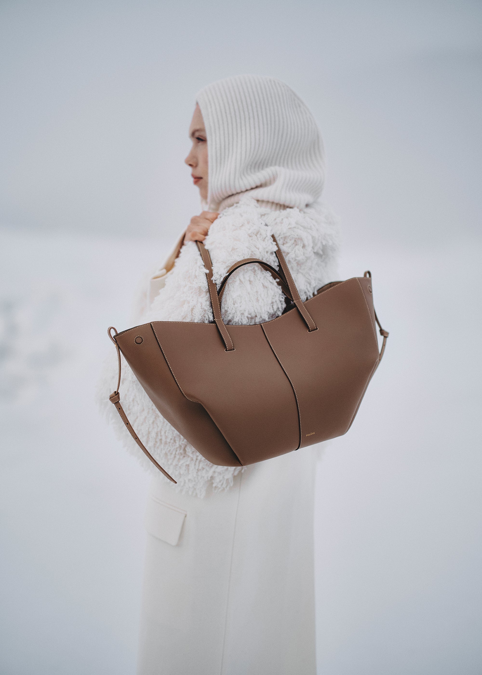 POLÈNE Cyme Mini キャメル Polène | Bag - Cyme Mini - Textured Camel – Polène EU