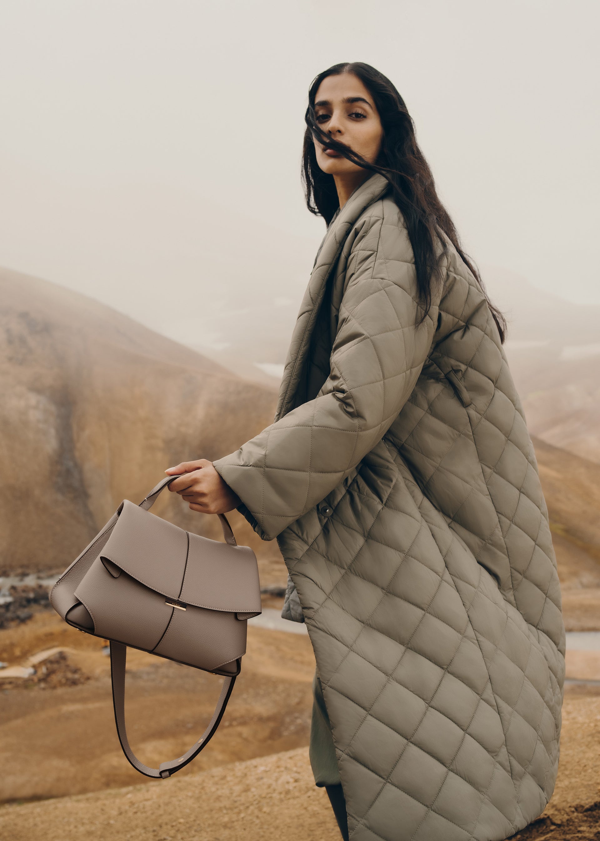 Polène Bag Mokki Textured Taupe – Polène EU