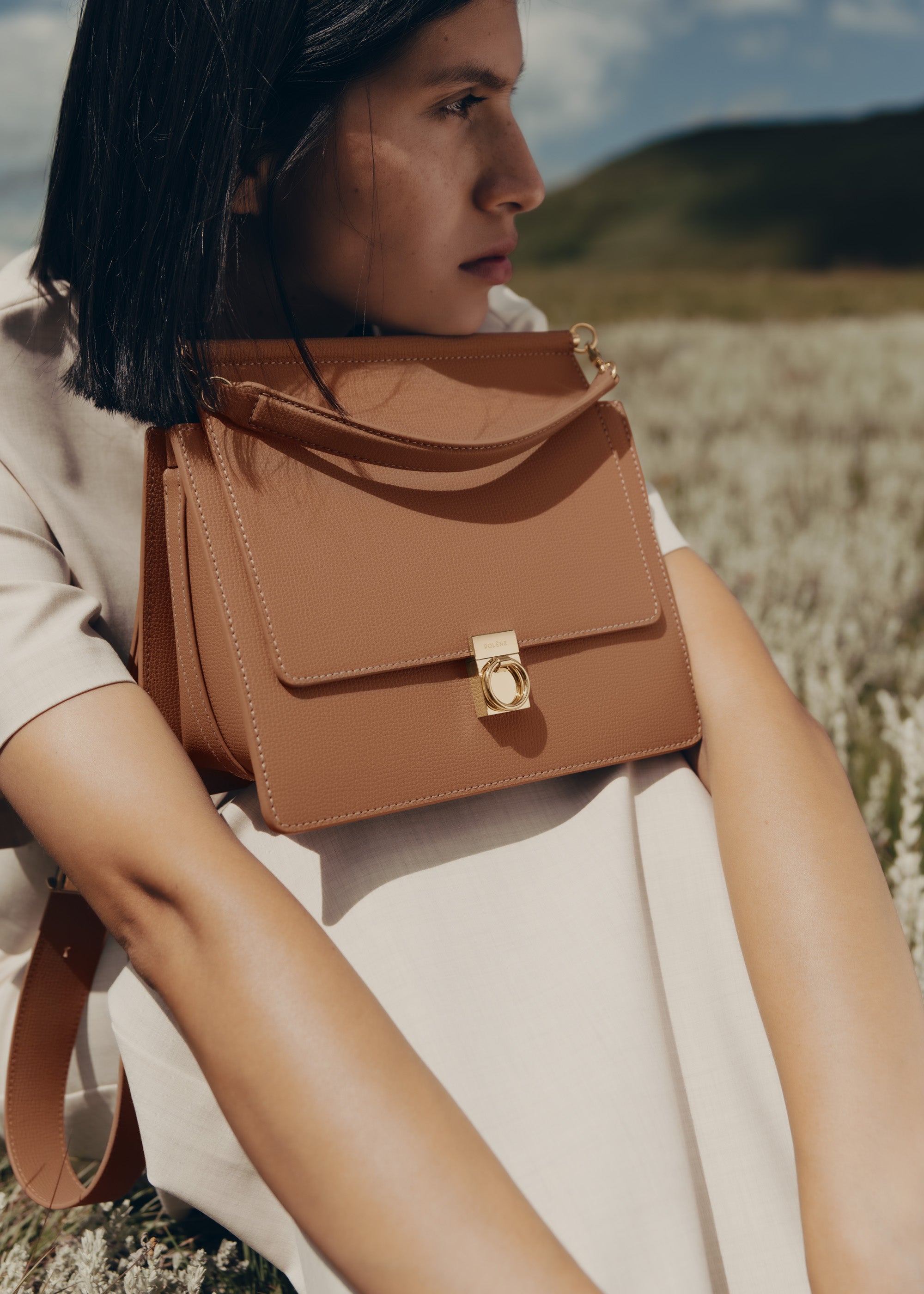 Polène | Bag - Numéro Sept - Textured Camel