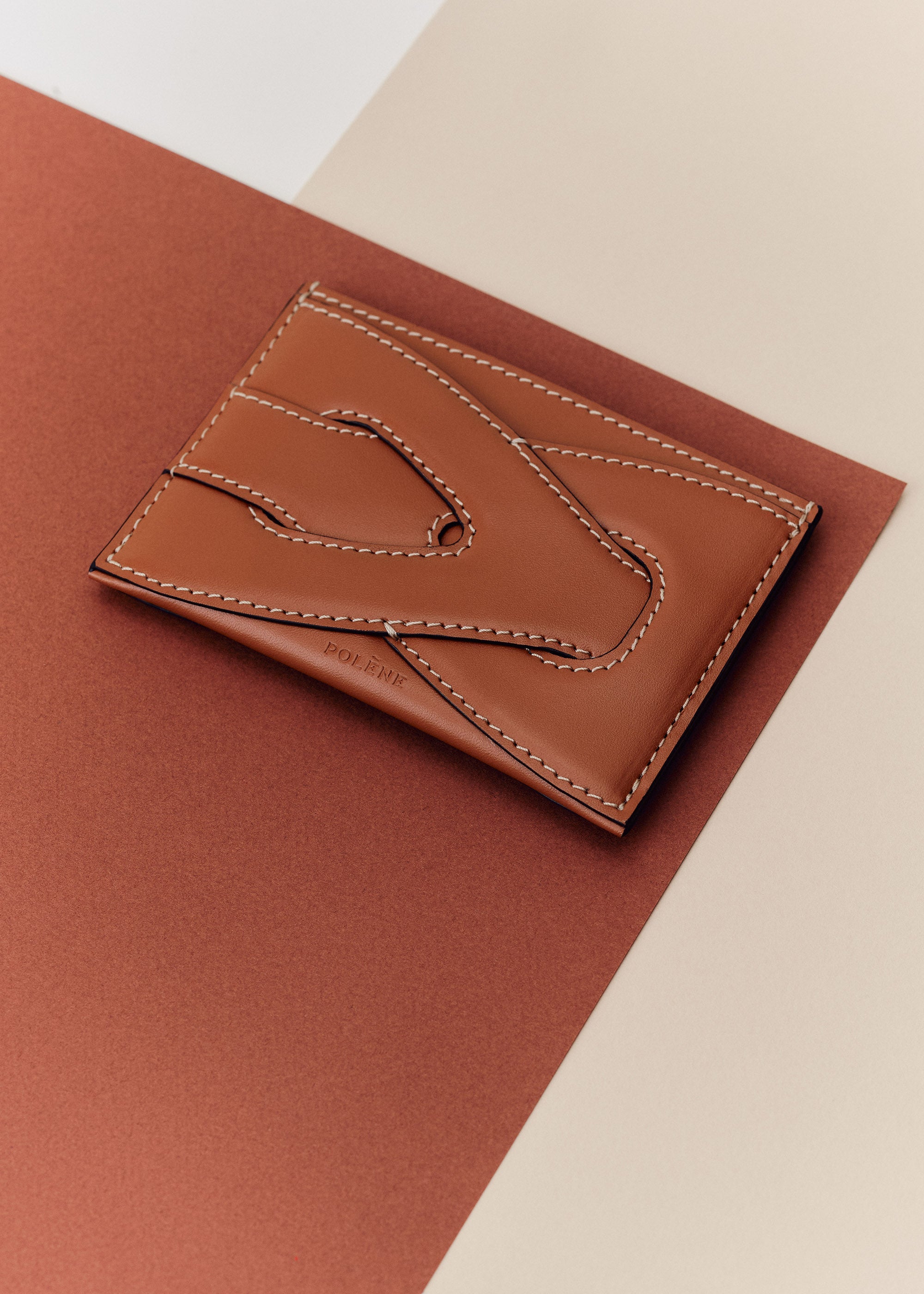 Polène | Card Holder - Nodde - Cognac – Polène EU