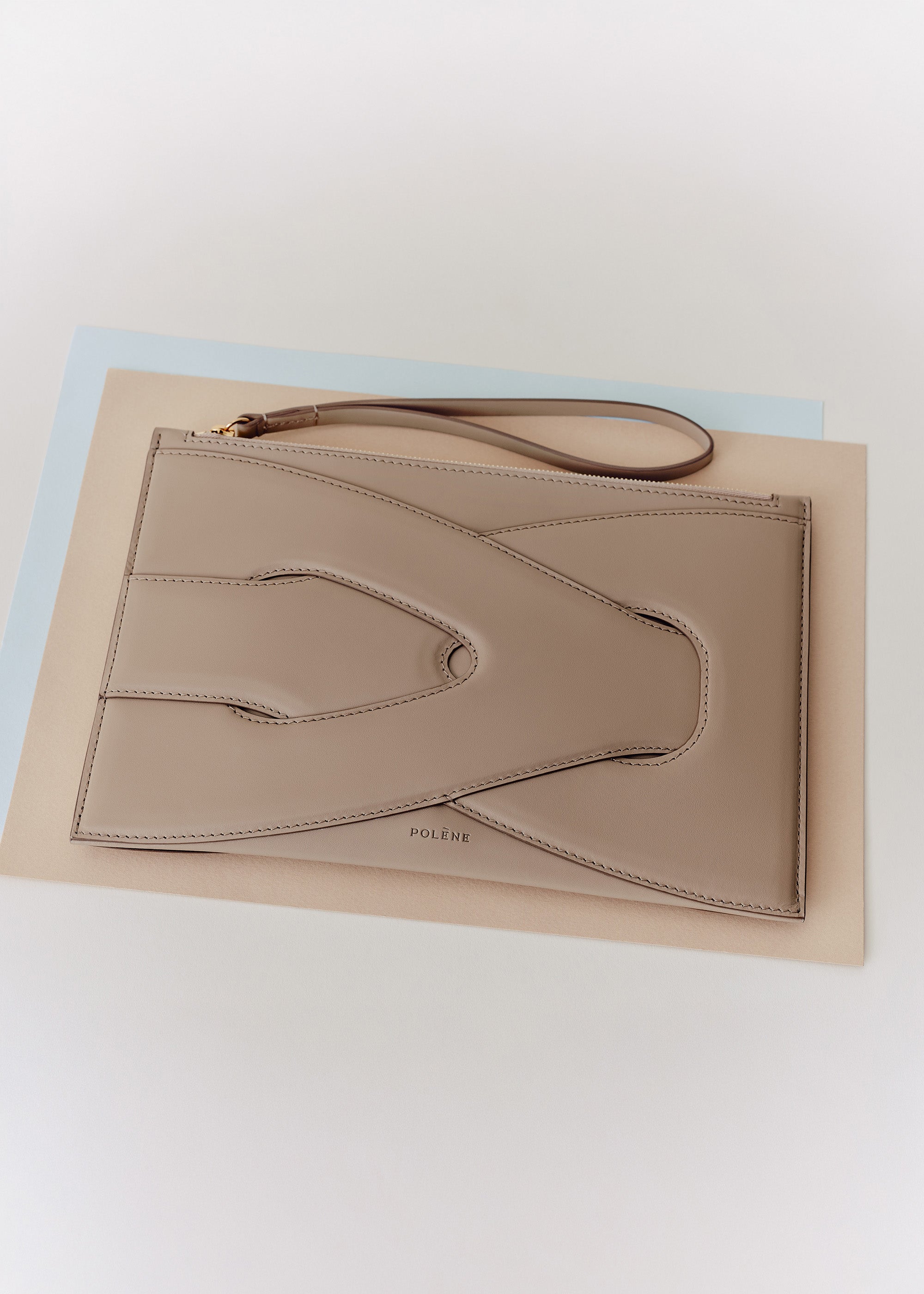 Polène | Pouch - Nodde - Taupe – Polène EU