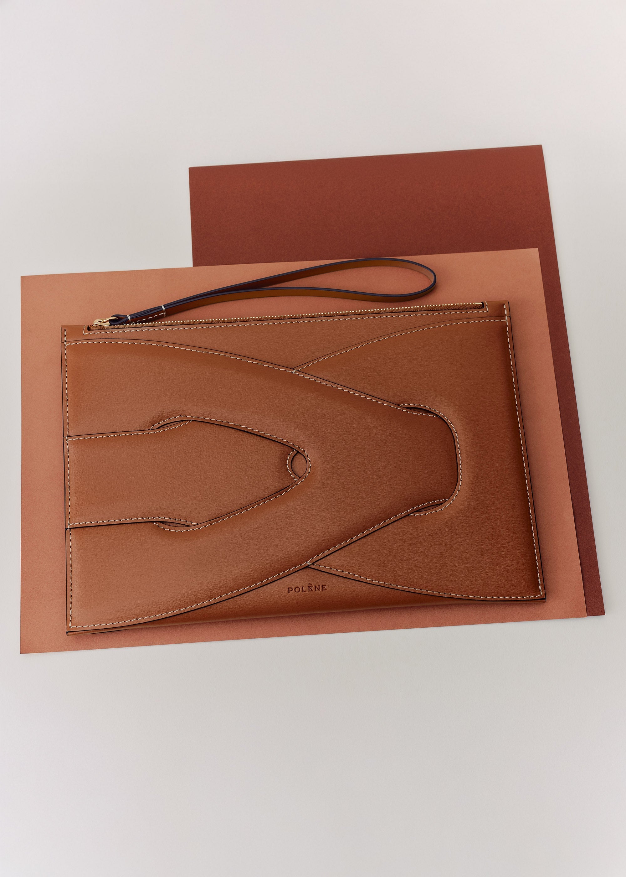 Polène | Pouch - Nodde - Cognac – Polène EU