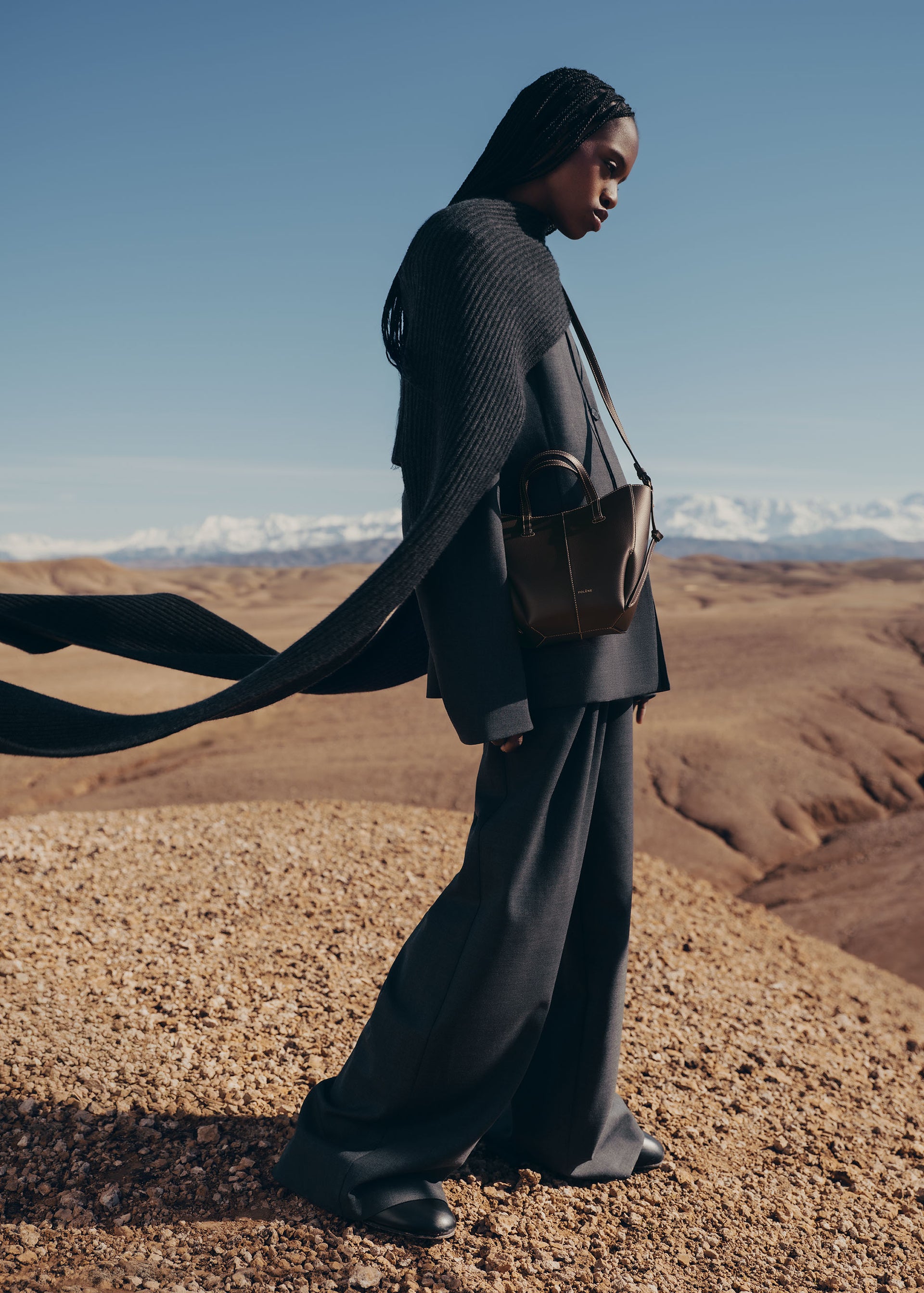 Cyme Tote Nano - Textured Ebony