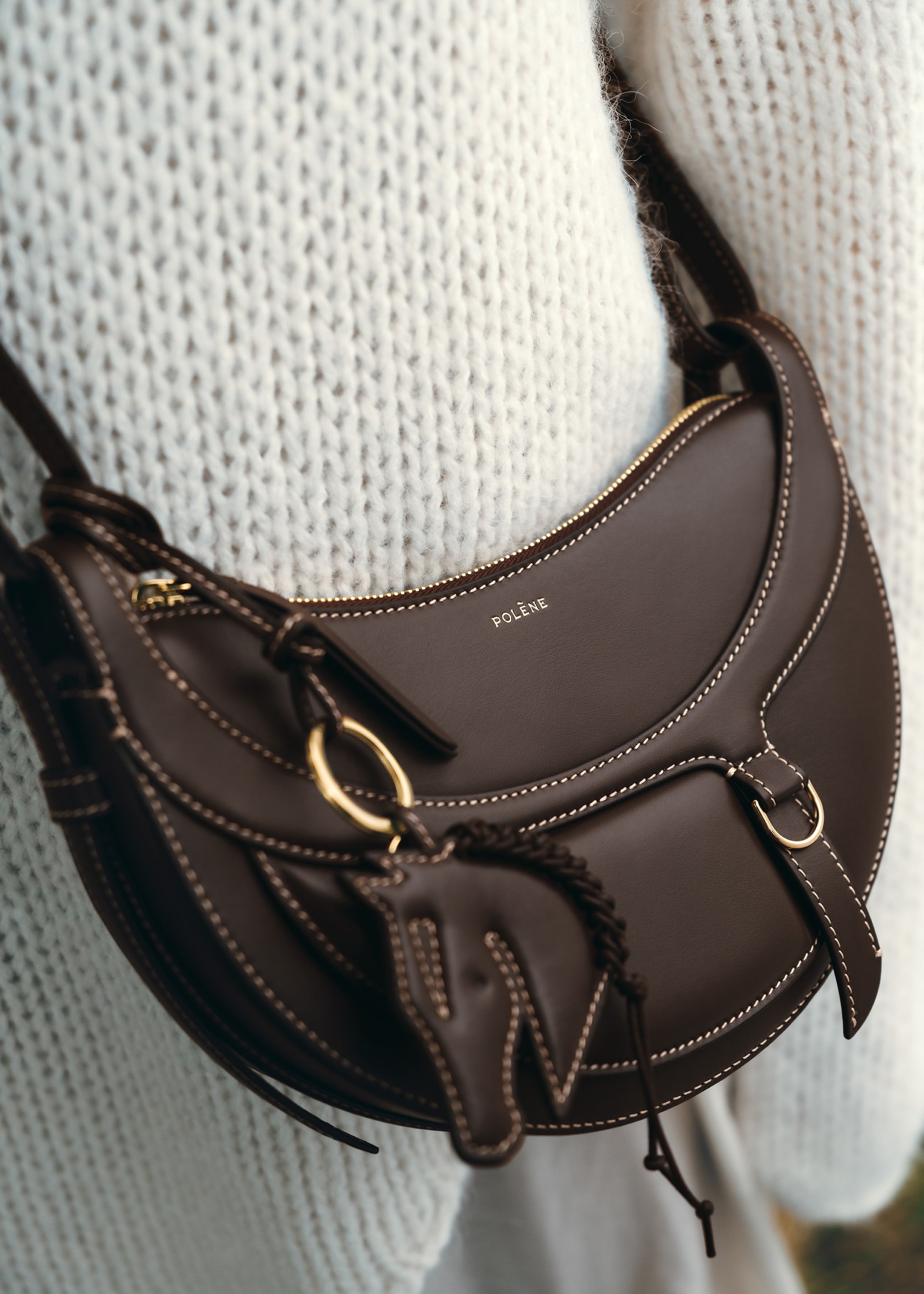 Polène I Bag - Numéro Dix - Galop Ebony – Polène EU