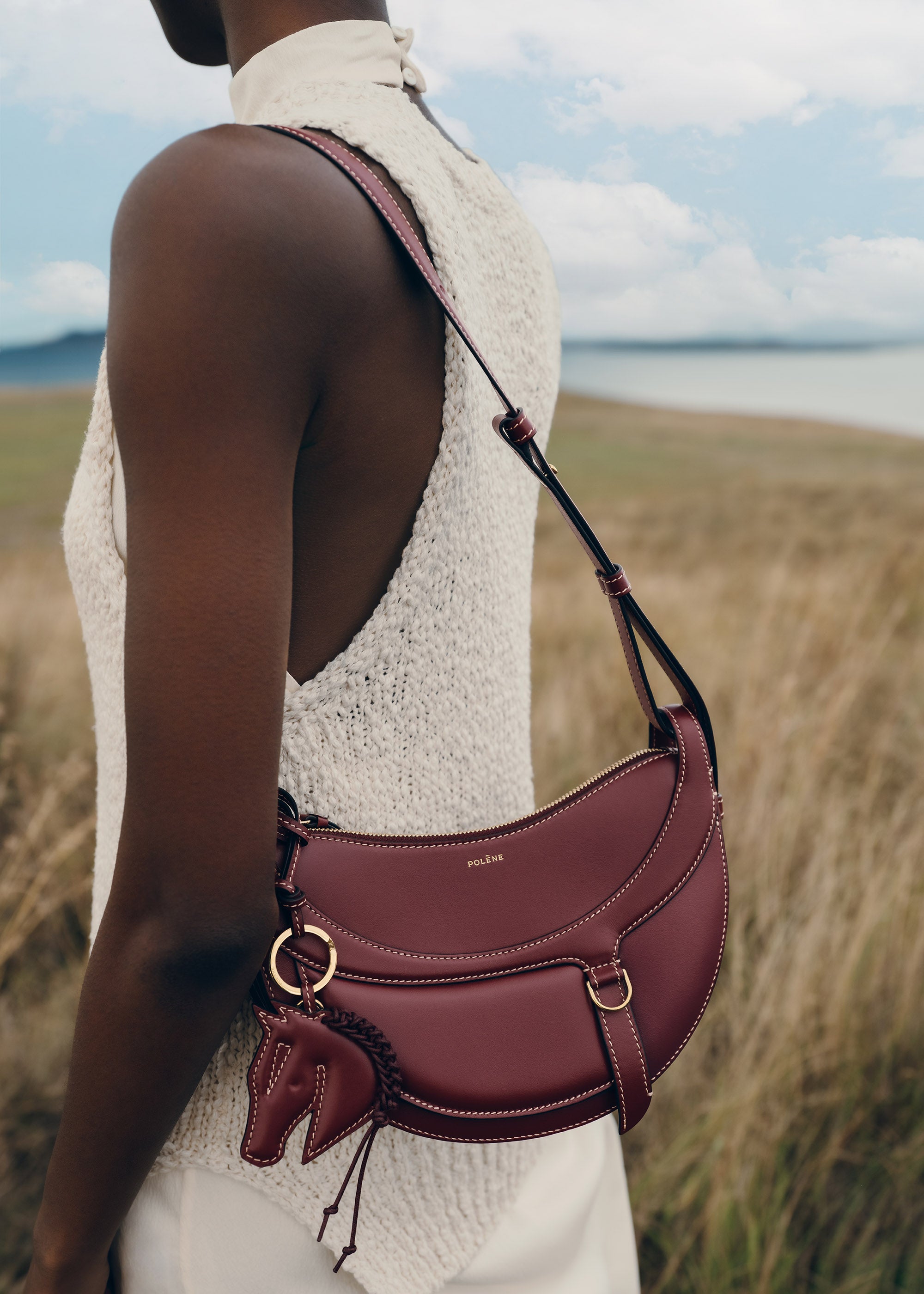 Polène I Bag - Numéro Dix - Galop Black Cherry – Polène EU