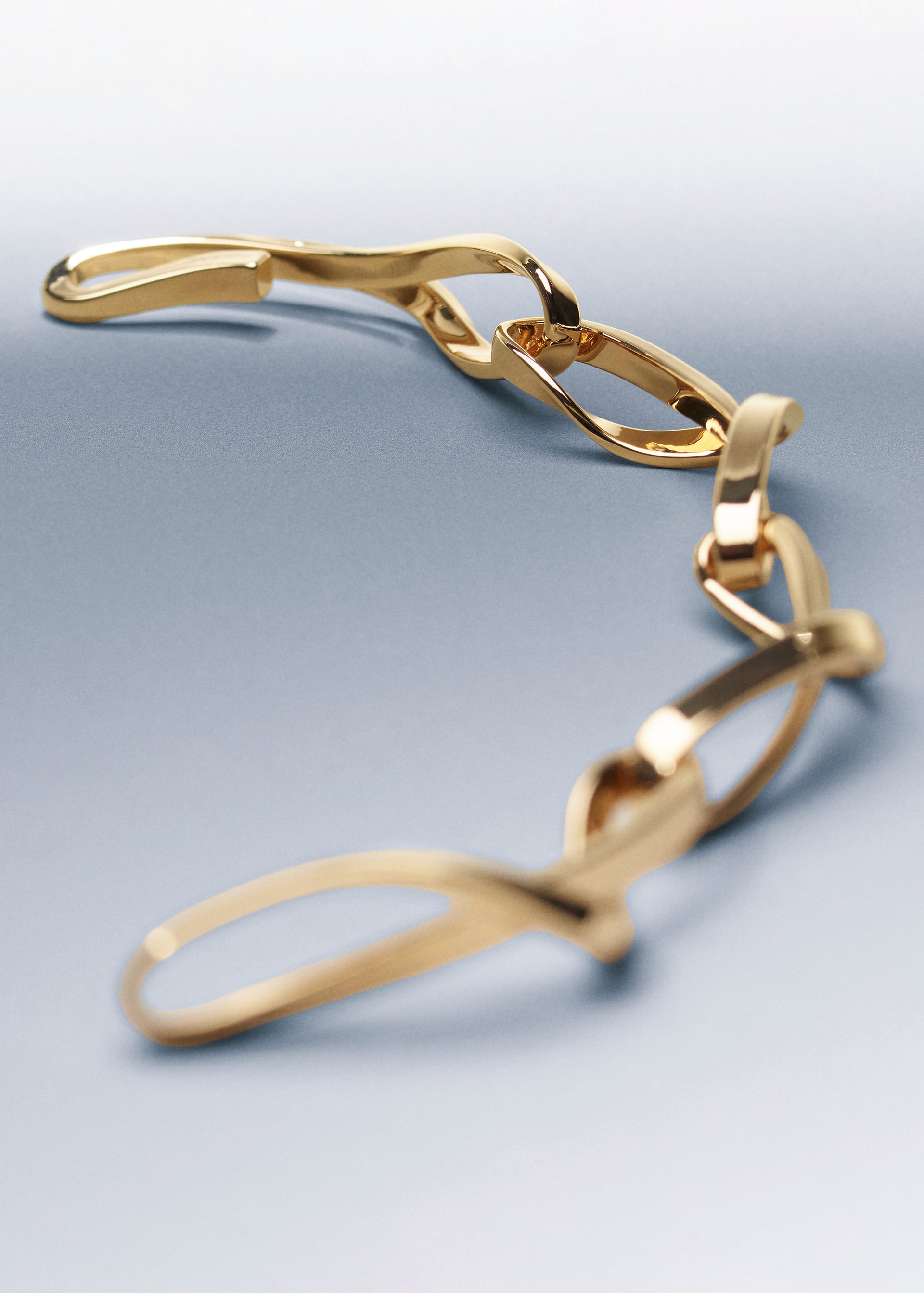 Éole Chain Bracelet - Gold in 24-carat gold gilding