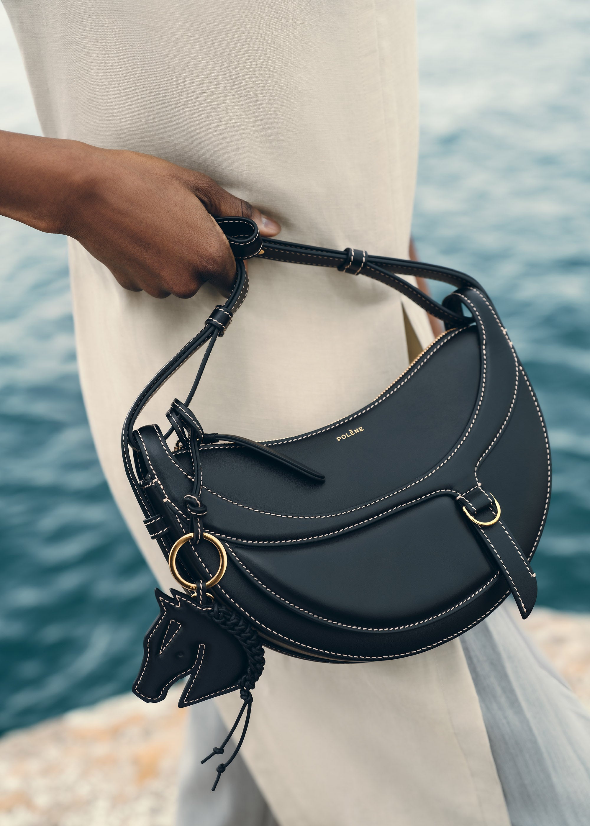 Polène I Bag - Numéro Dix - Galop Black – Polène EU