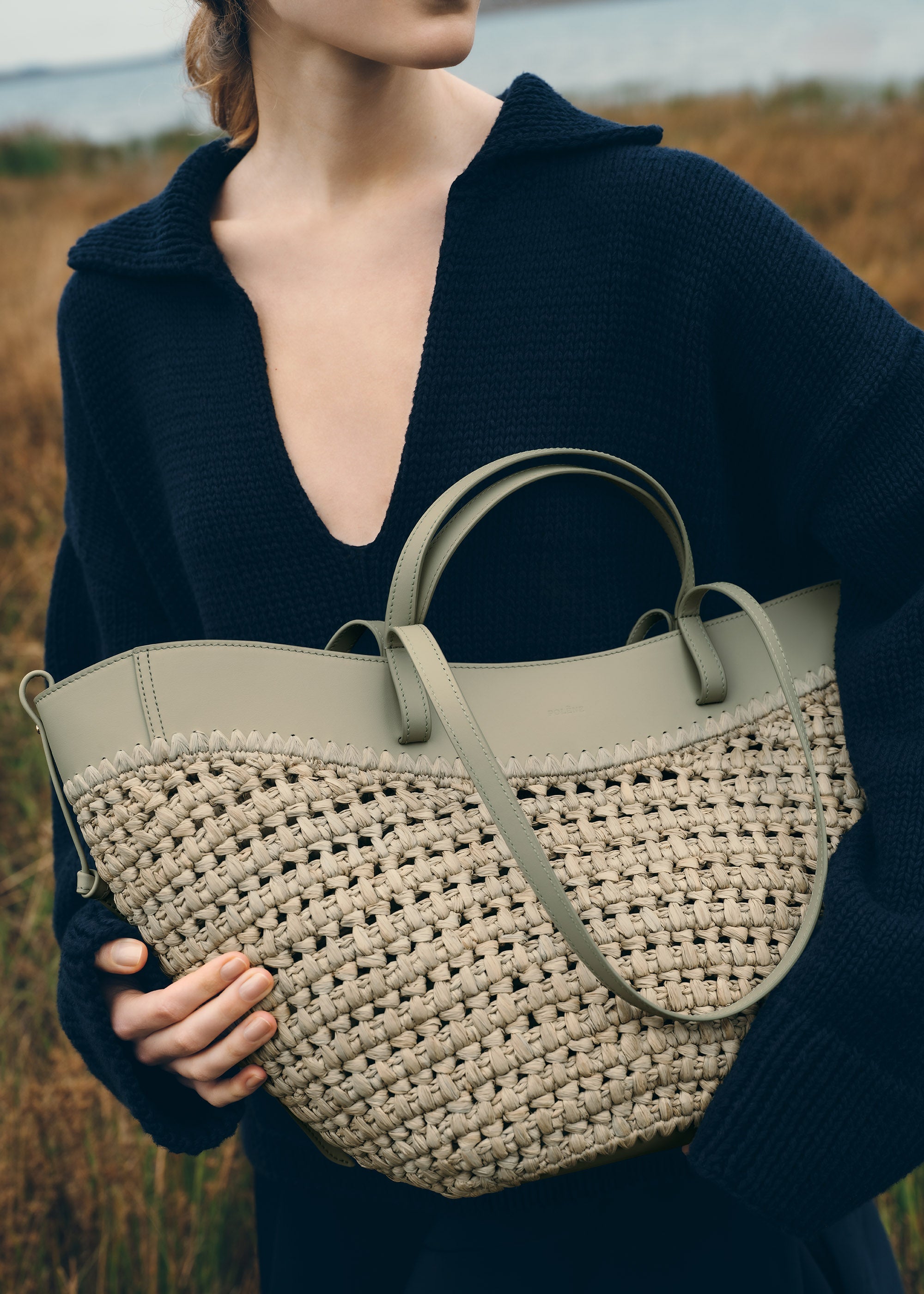 Polène | Bag - Cyme - Raphia Laurel – Polène EU