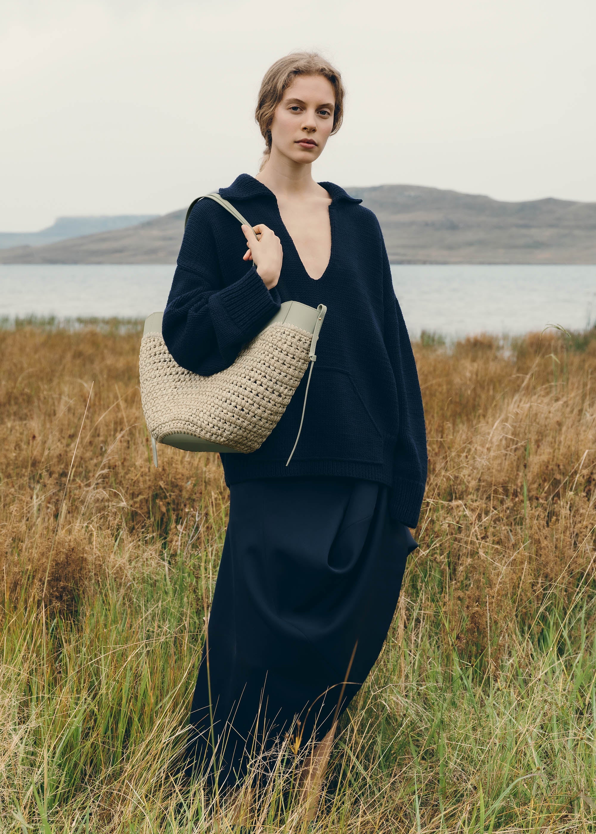 Polène | Bag - Cyme - Raphia Laurel – Polène EU