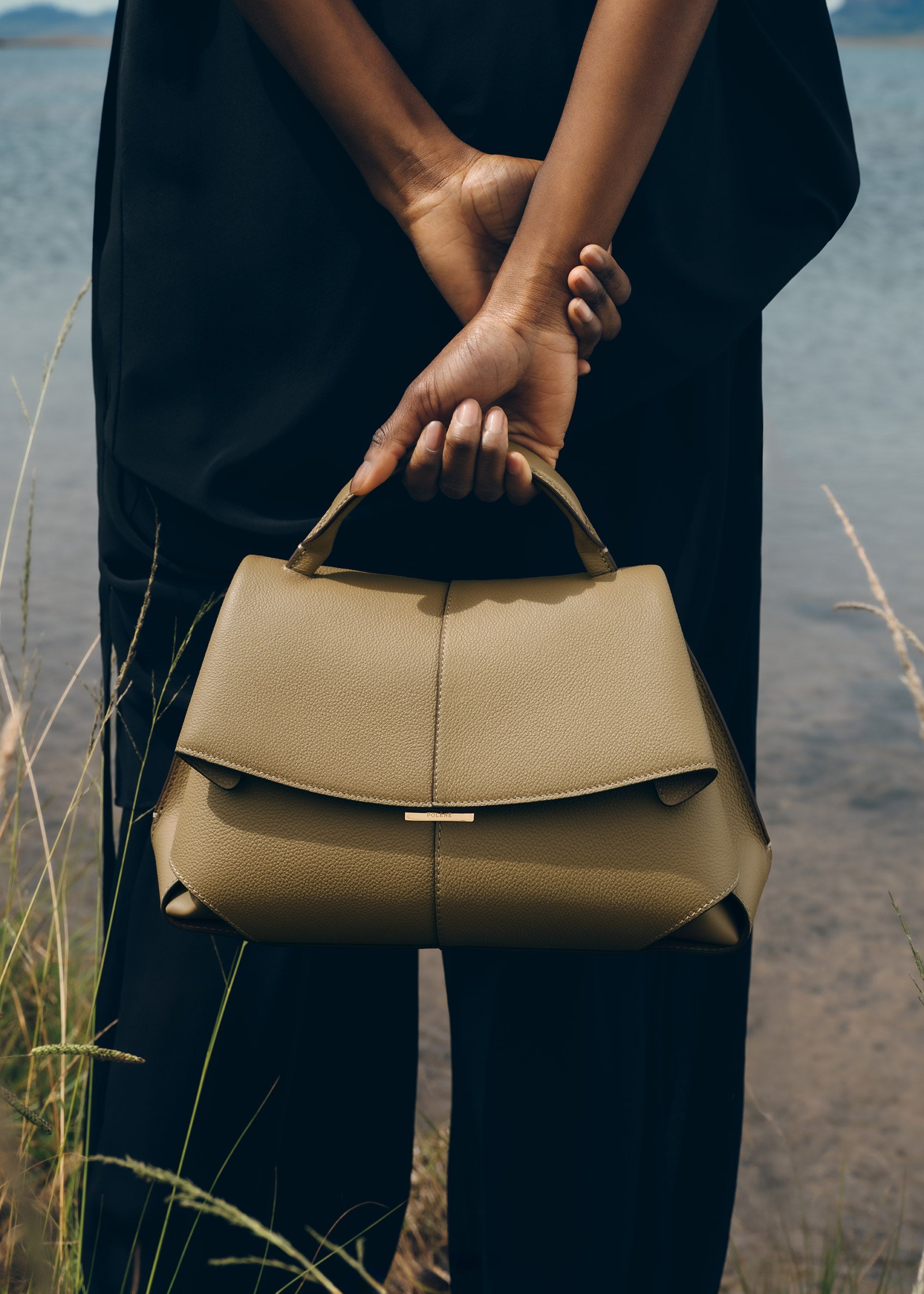 Polène | Bag - Mokki - Textured Smoky Olive – Polène EU