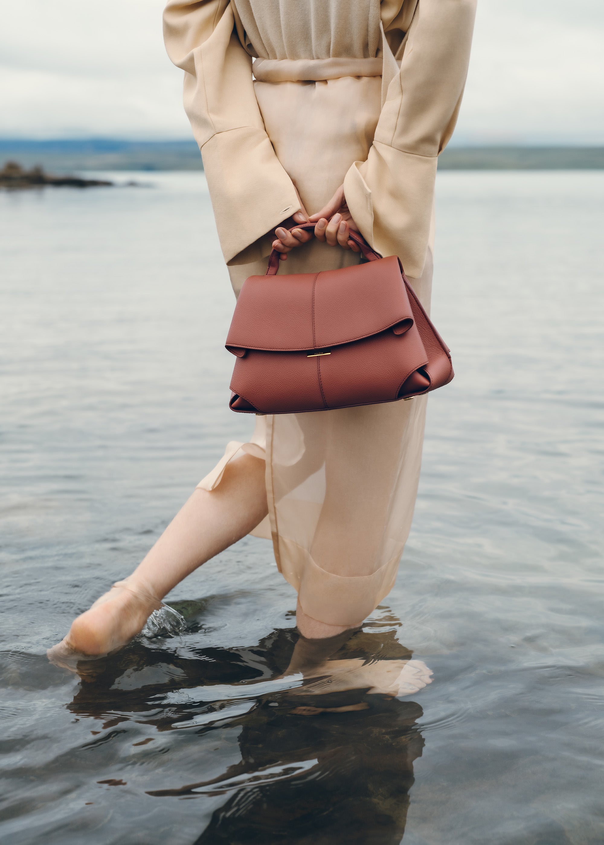 Polène | Bag - Mokki - Textured Terracotta – Polène EU