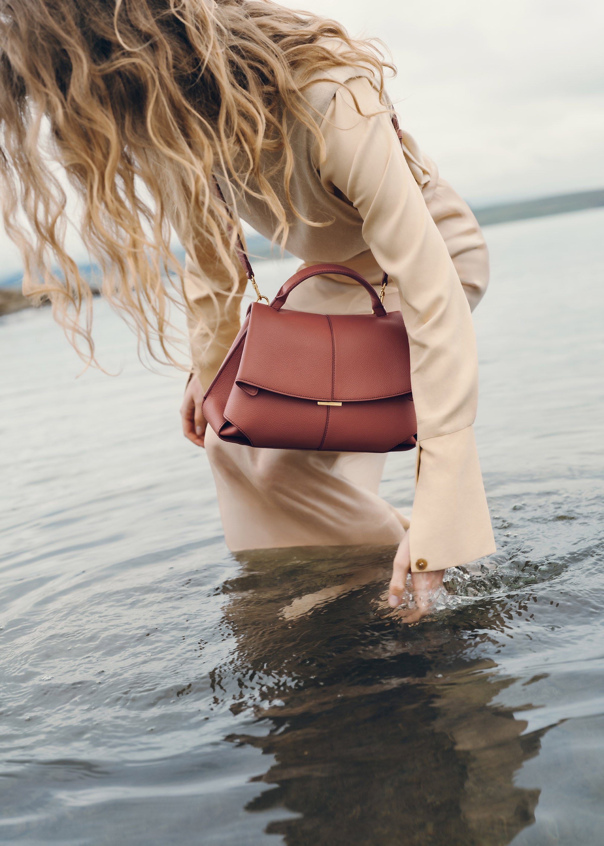 Polène | Bag - Mokki - Textured Terracotta – Polène EU
