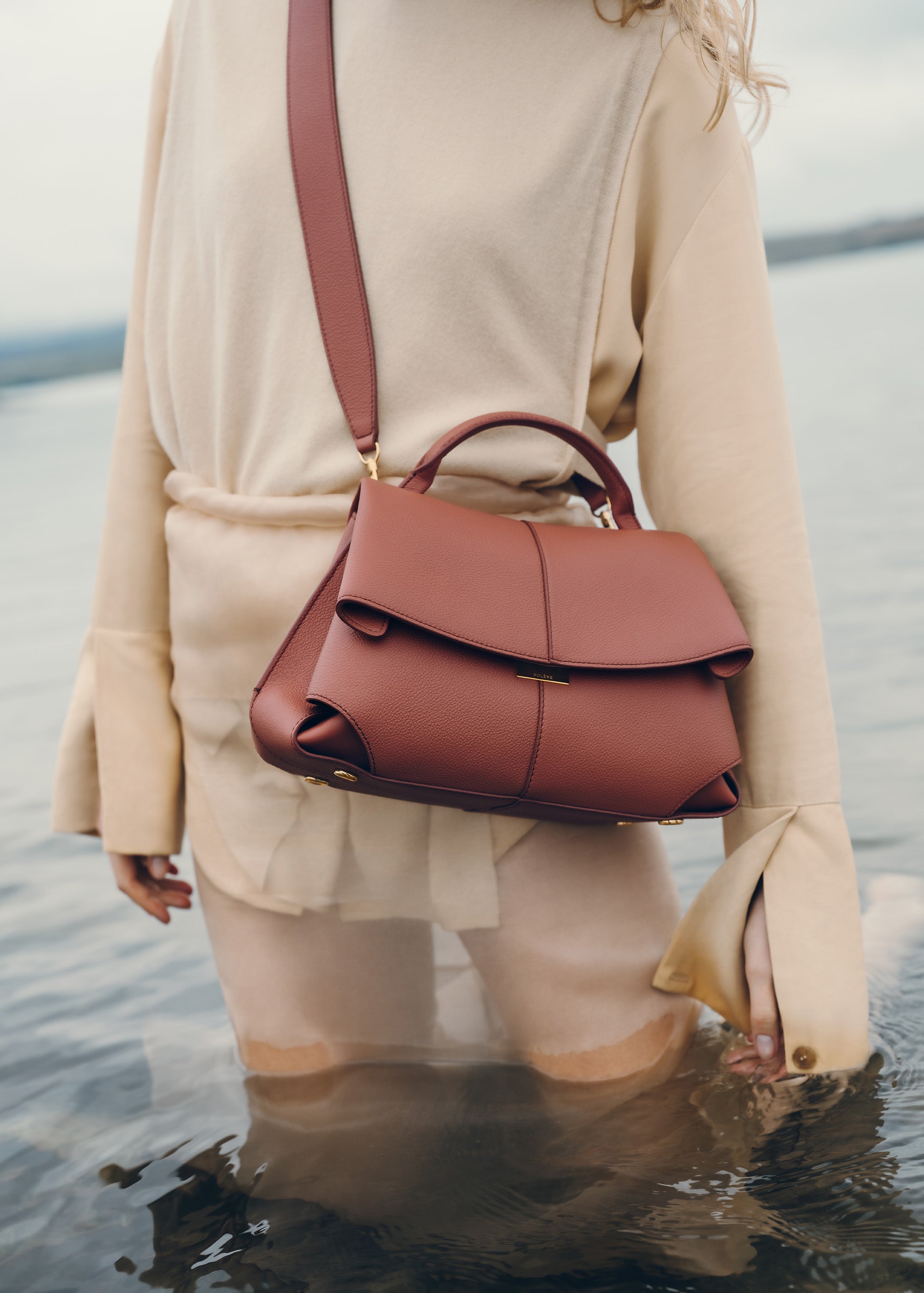 Polène | Bag - Mokki - Textured Terracotta – Polène EU