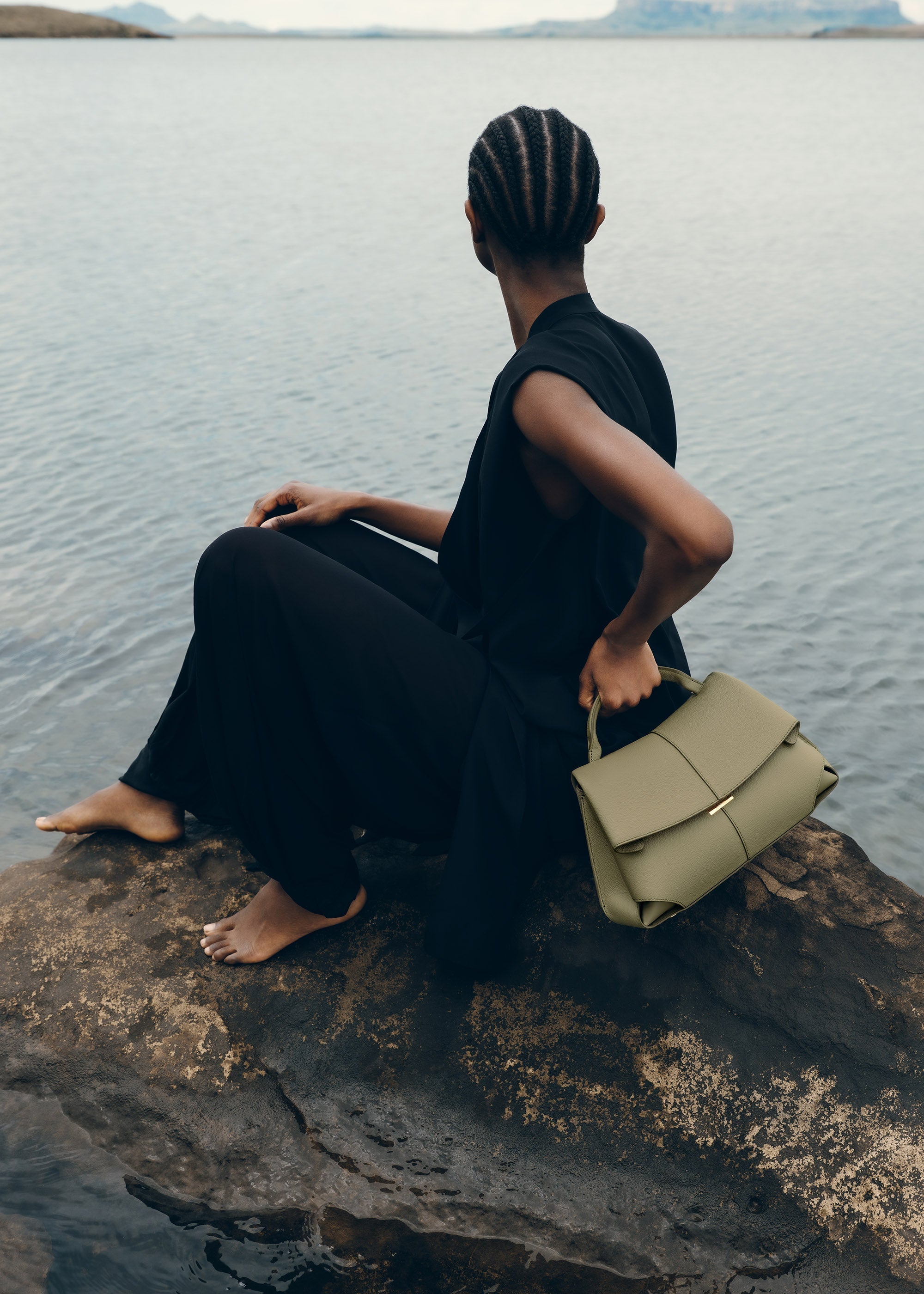 Polène | Bag - Mokki - Textured Linden – Polène EU