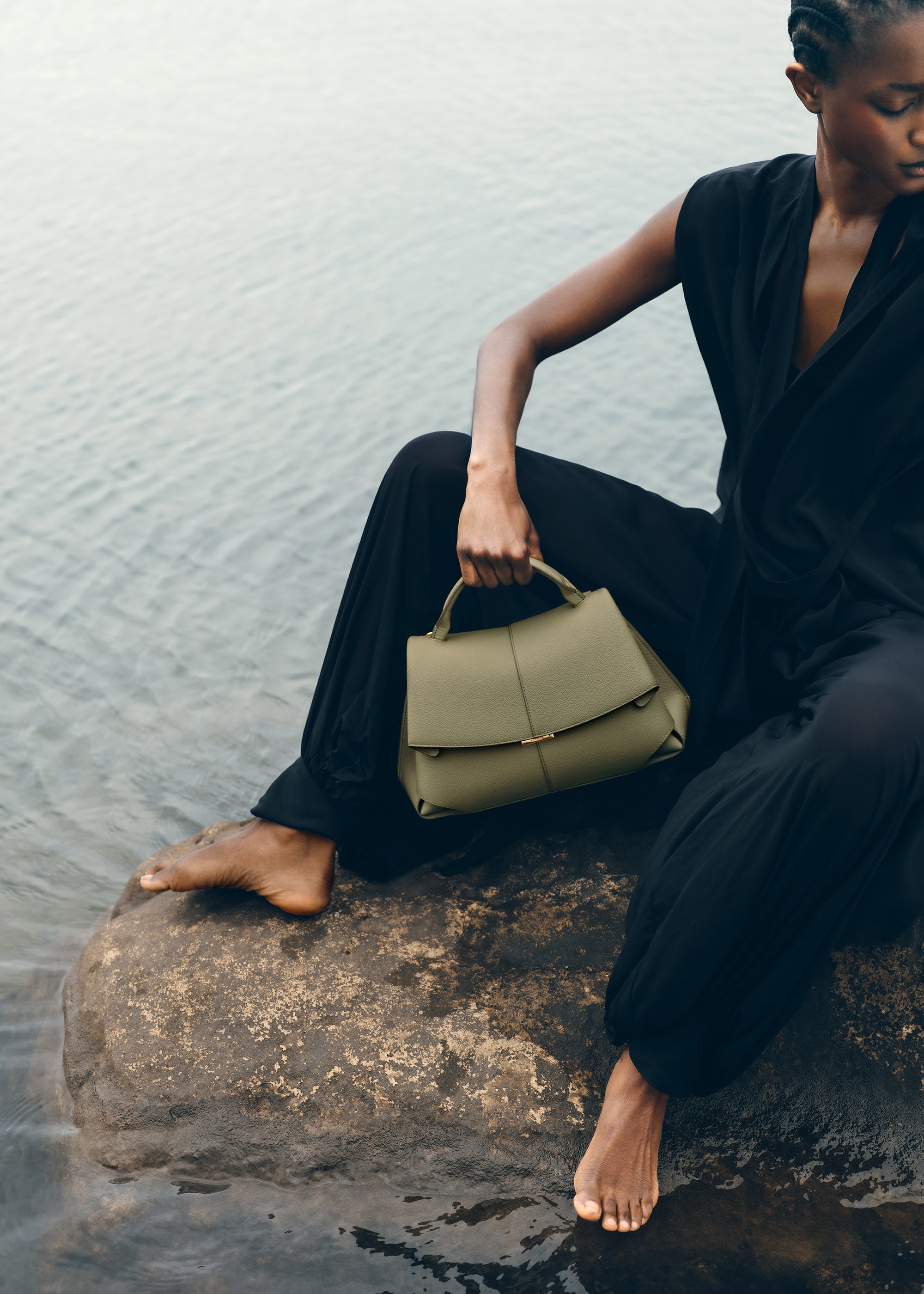 Polène | Bag - Mokki - Textured Linden – Polène EU