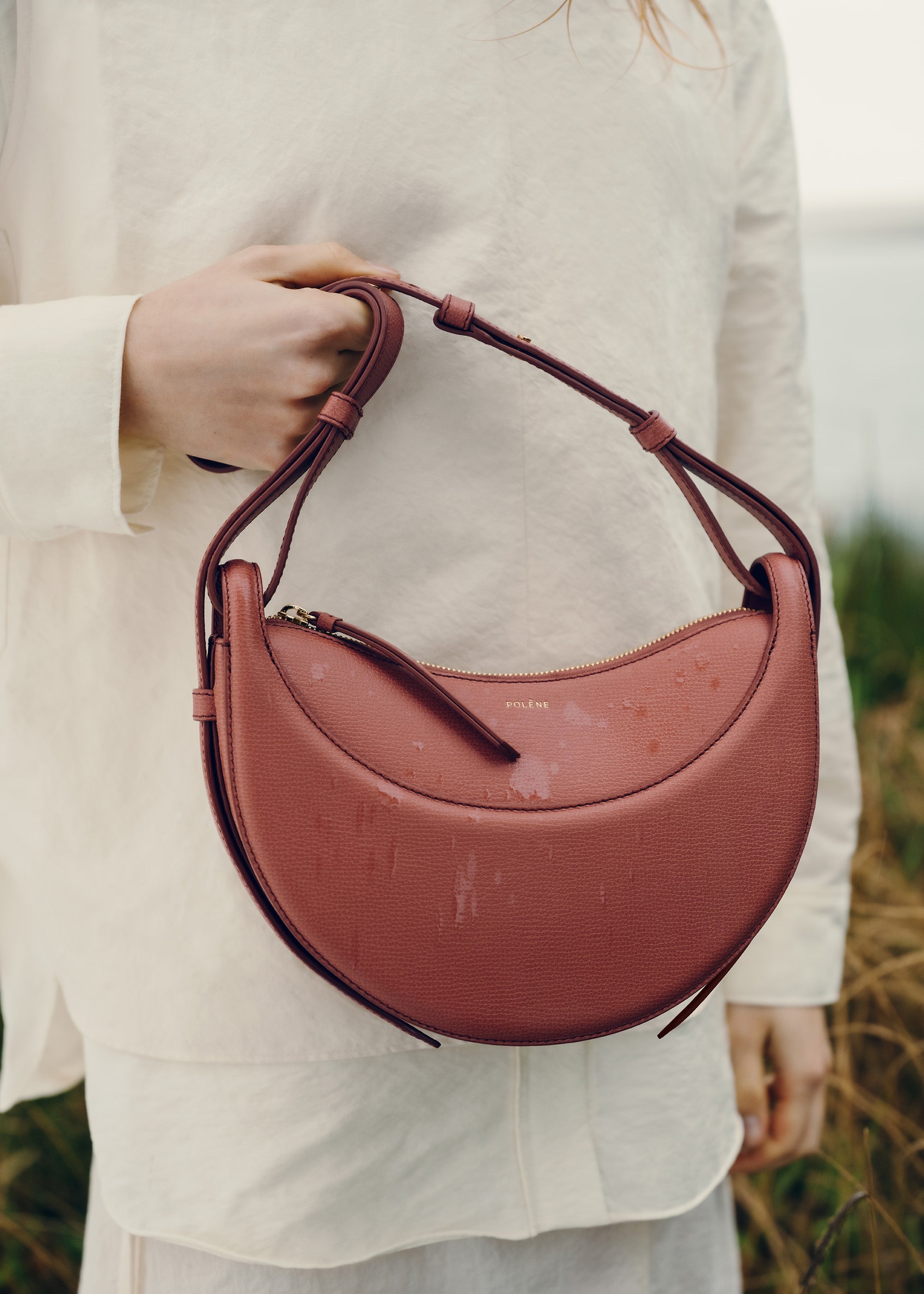 Polène | Bag - Numéro Dix - Textured Terracotta – Polène EU