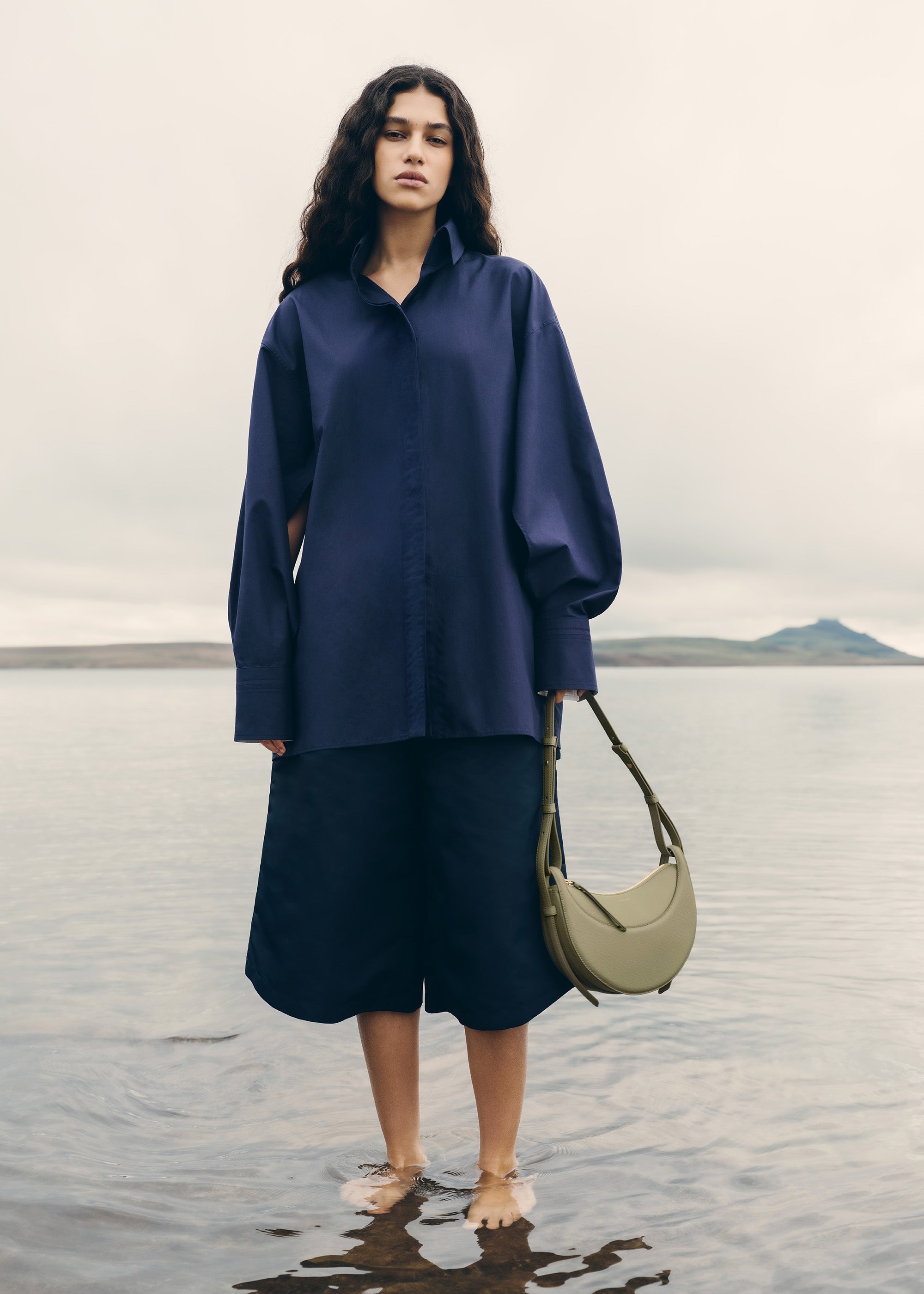 Polène | Bag - Numéro Dix - Textured Linden – Polène EU