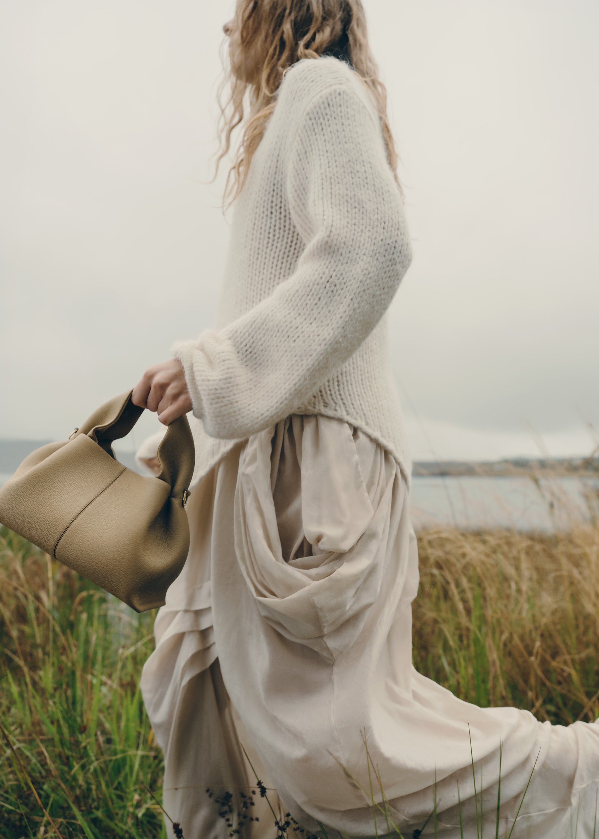 Polène | Bag - Numéro Neuf Mini - Textured Smoky Olive – Polène EU