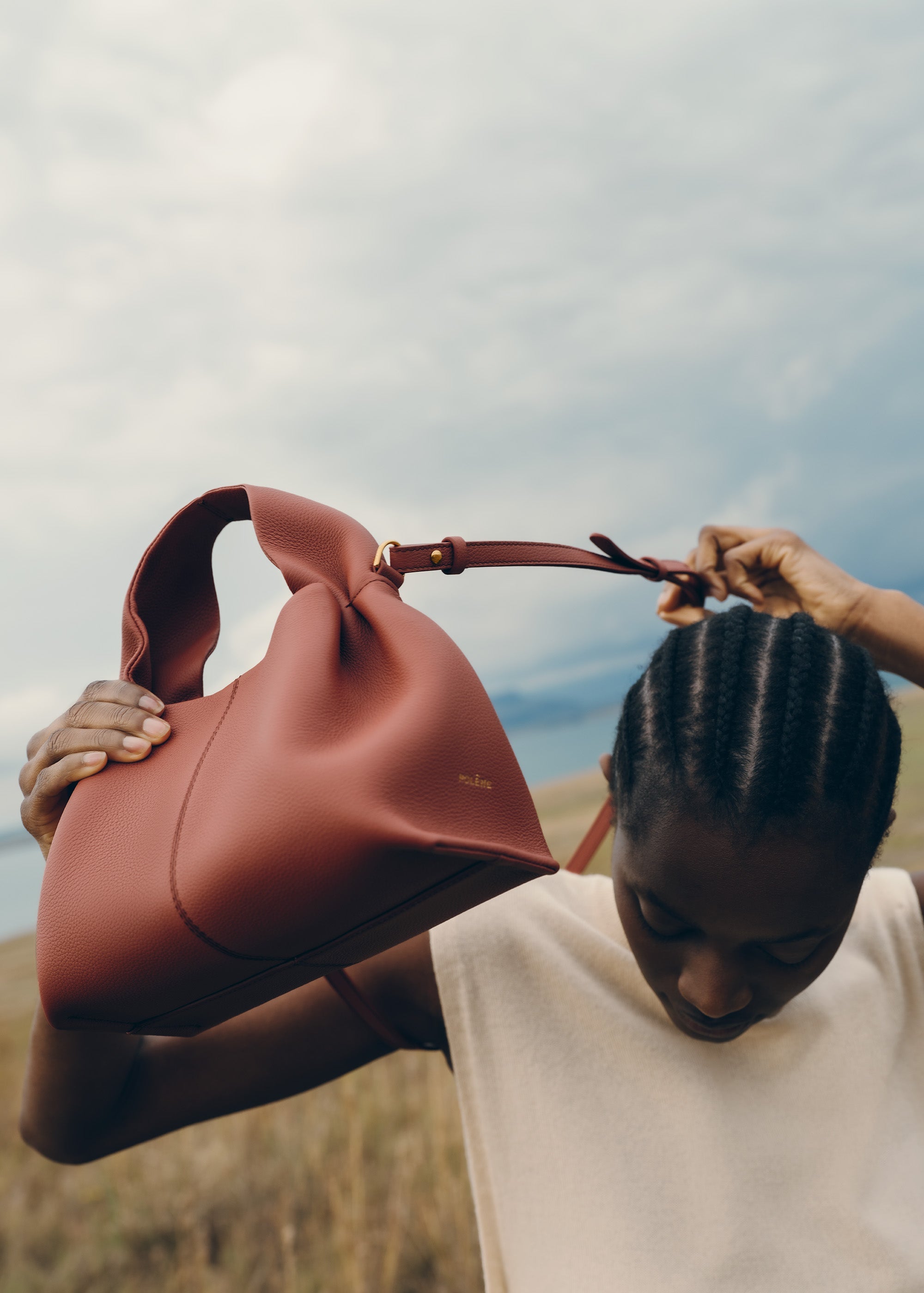 Polène | Bag - Numéro Neuf Mini - Textured Terracotta – Polène EU