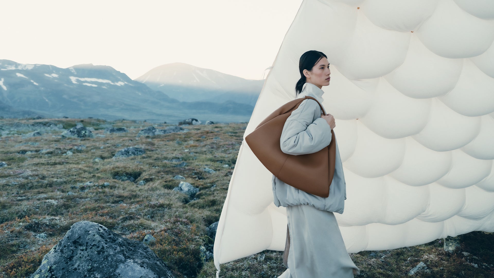 Polène | Bag - Cyme - Textured Camel – Polène EU
