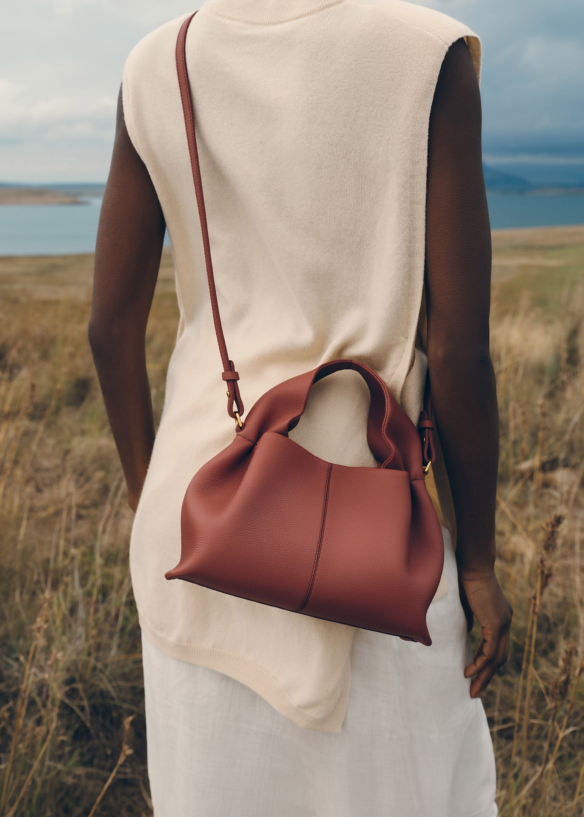 Polène | Bag - Numéro Neuf Mini - Textured Terracotta – Polène EU