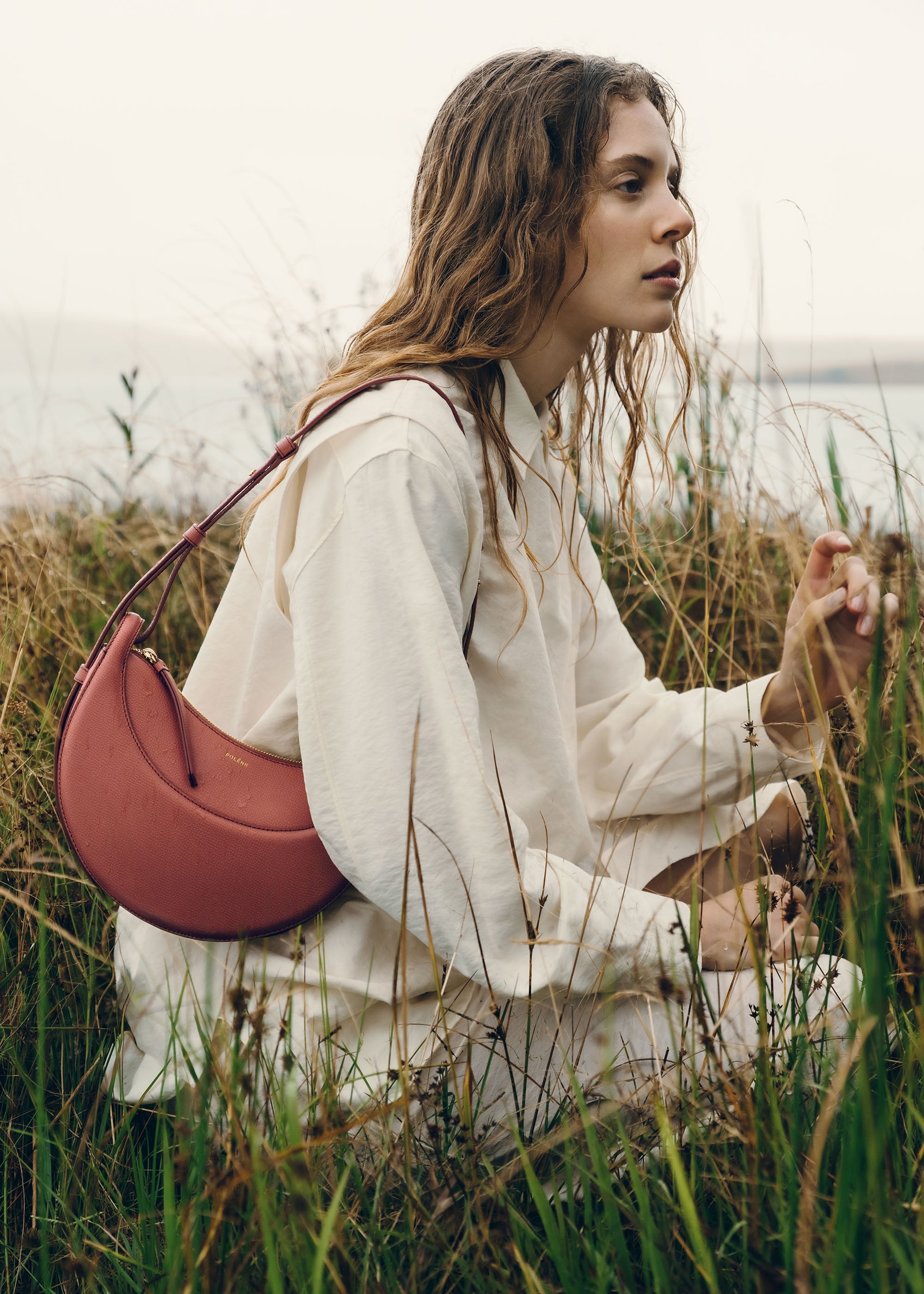 Polène | Bag - Numéro Dix - Textured Terracotta – Polène EU