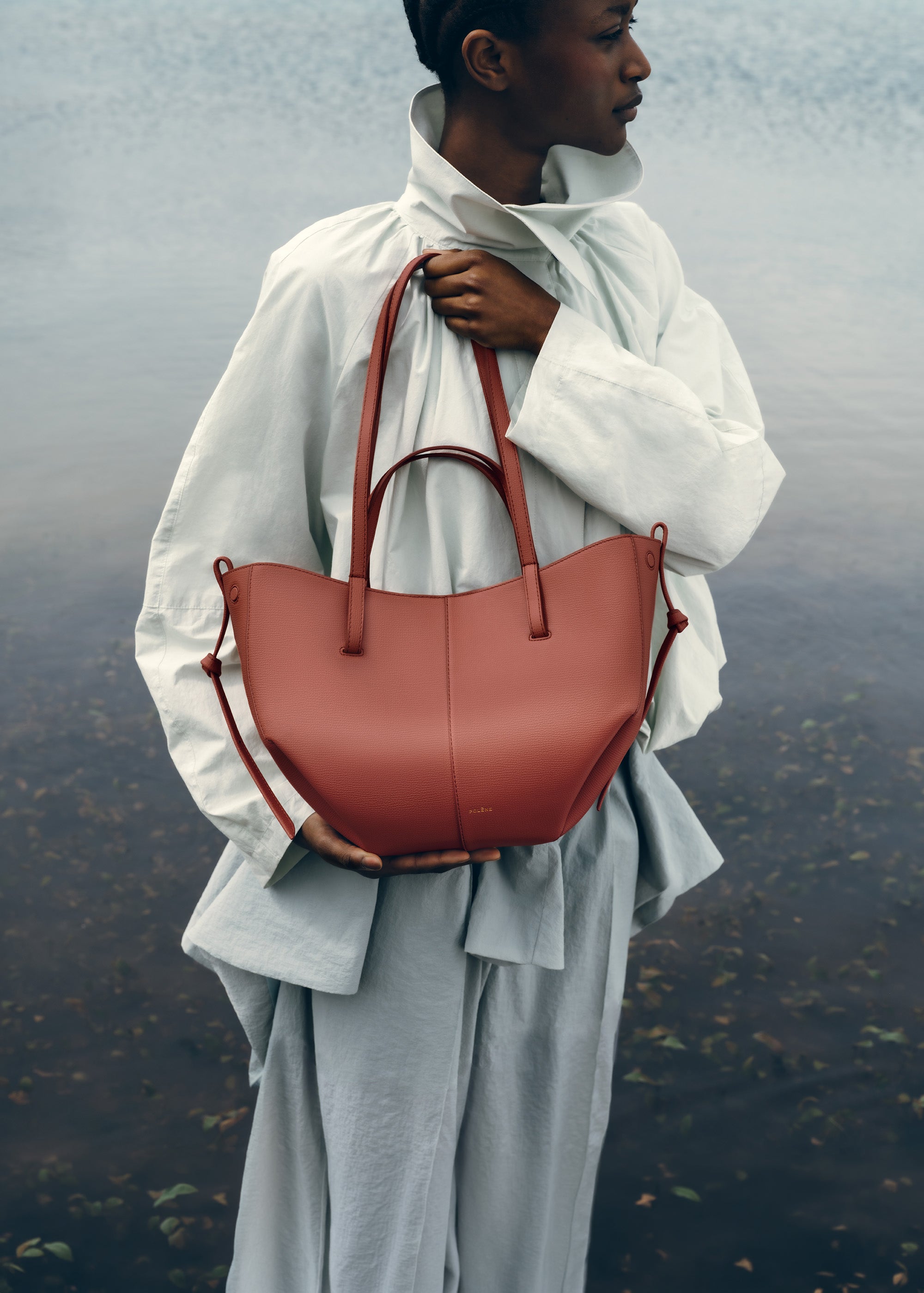 Polène | Bag - Cyme Mini - Textured Terracotta – Polène EU