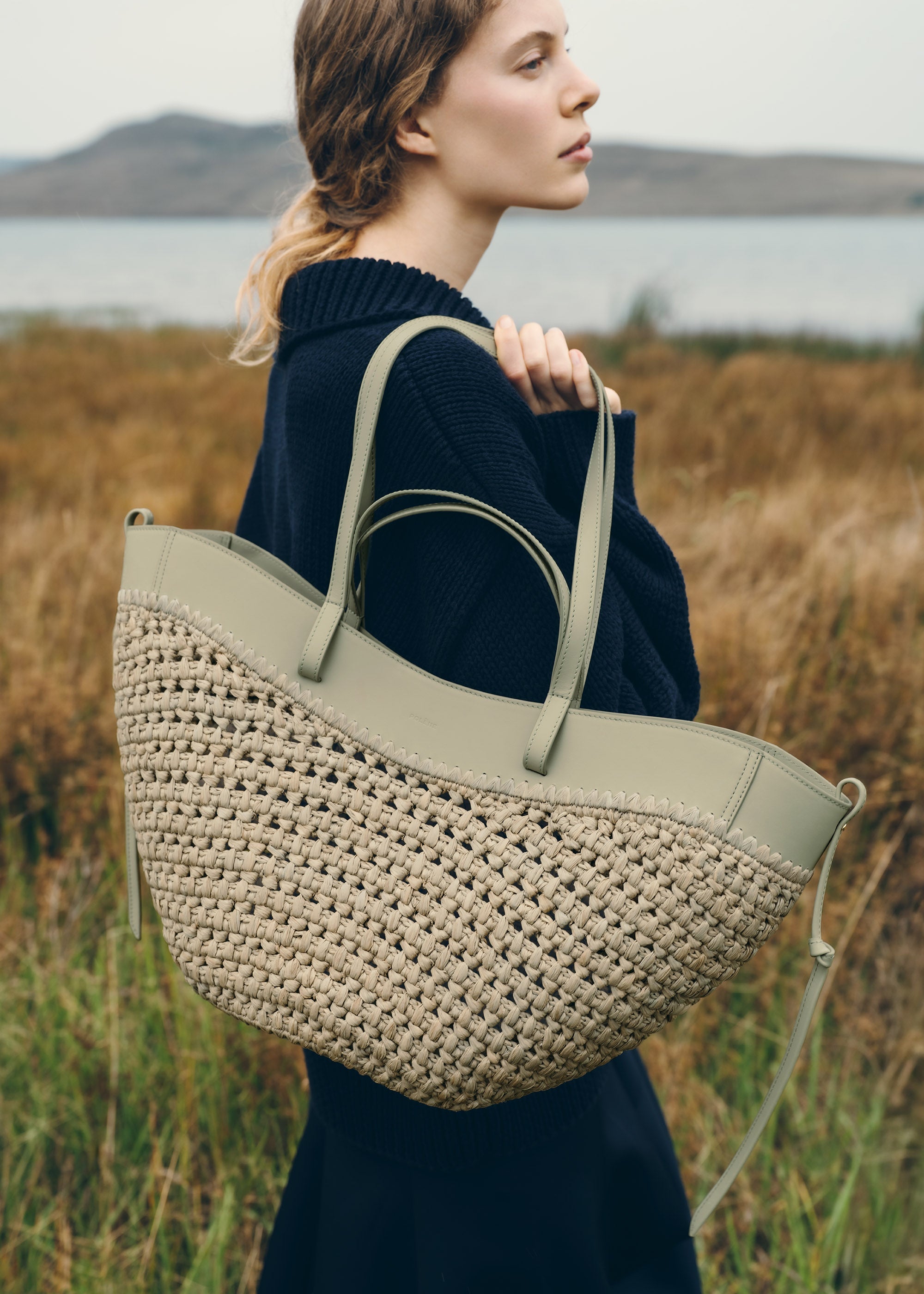 Polène | Bag - Cyme - Raphia Laurel – Polène EU