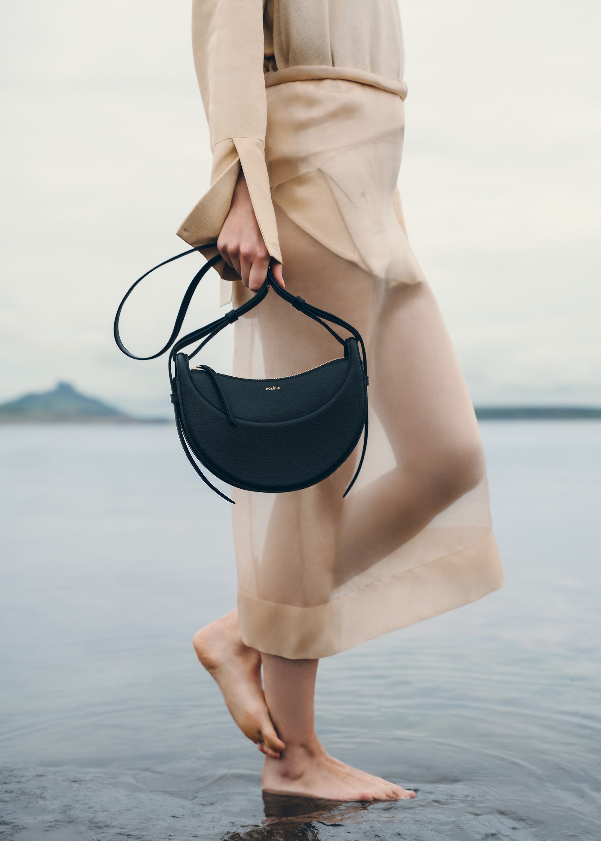 Polène | Bag - Numéro Dix - Textured Black – Polène EU