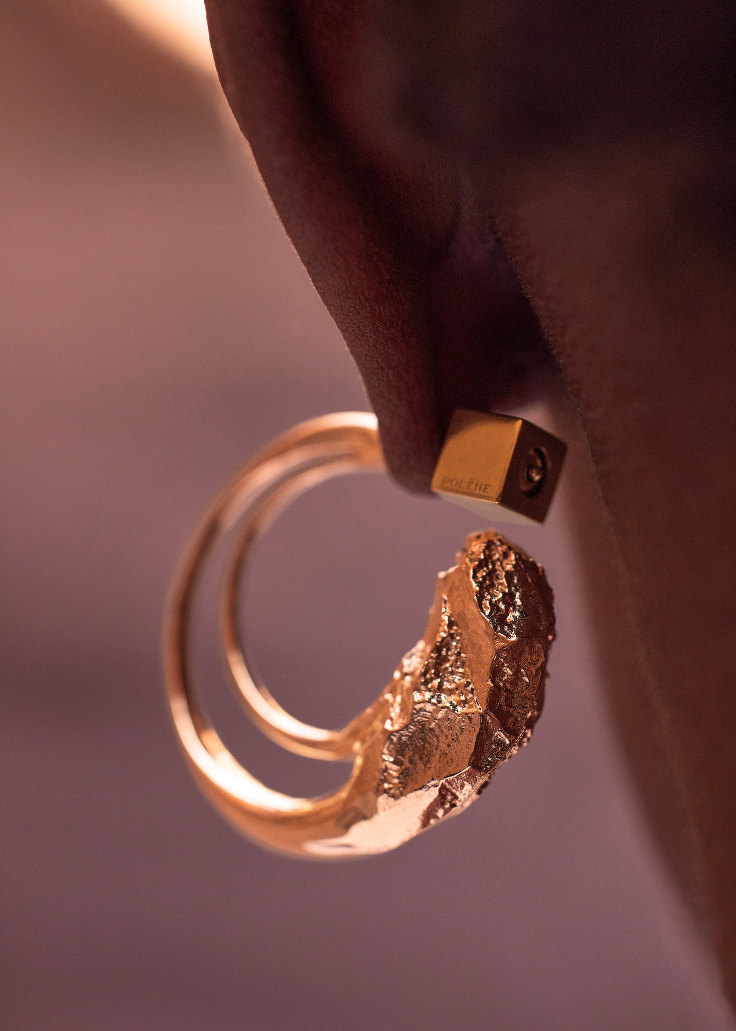 Eroz Hoop Earrings - 24 carat gold gilded