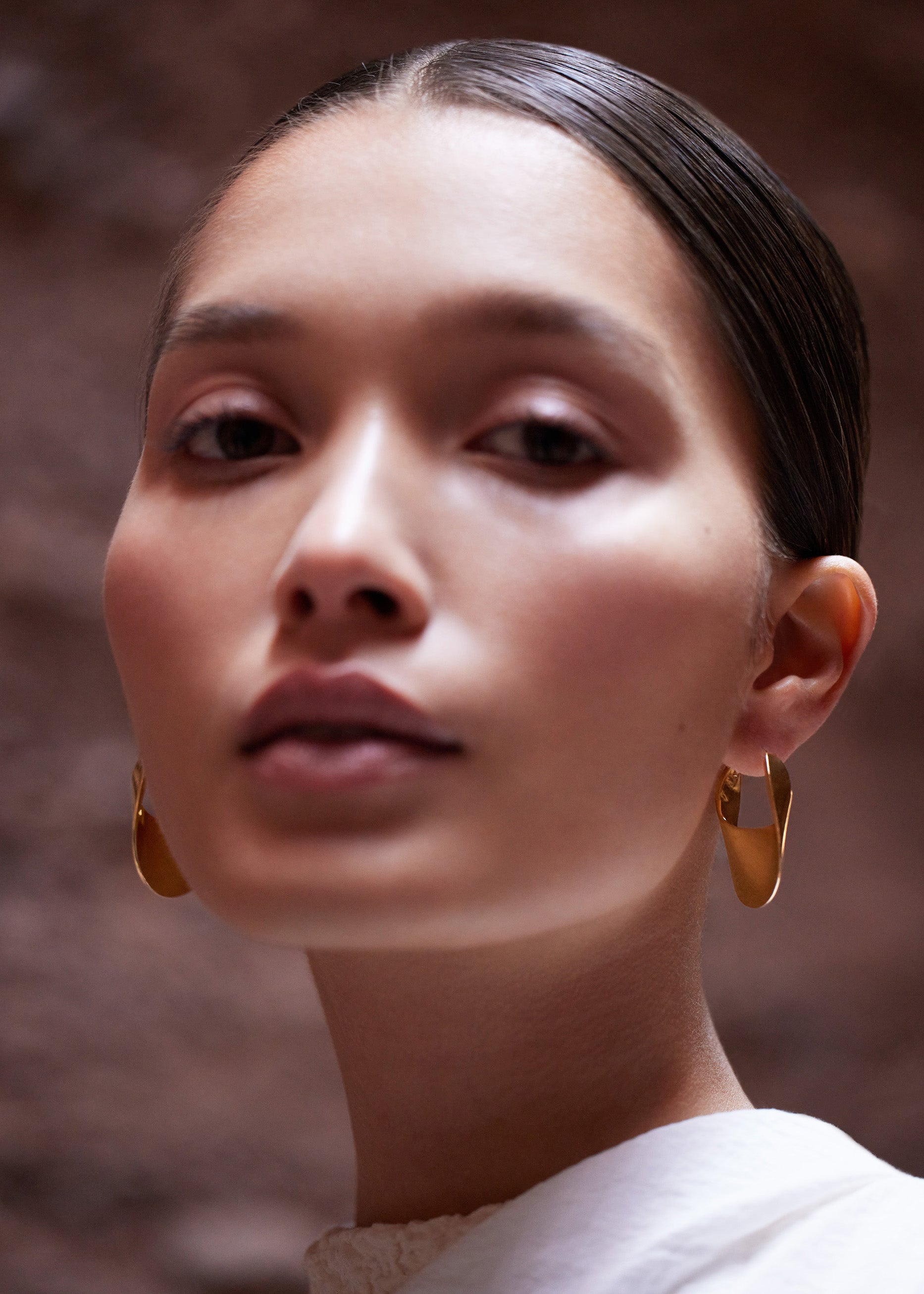 Dripping Oval L Gold Vermeil Hoop Earrings | MARIE JUNE Jewelry | Wolf &  Badger