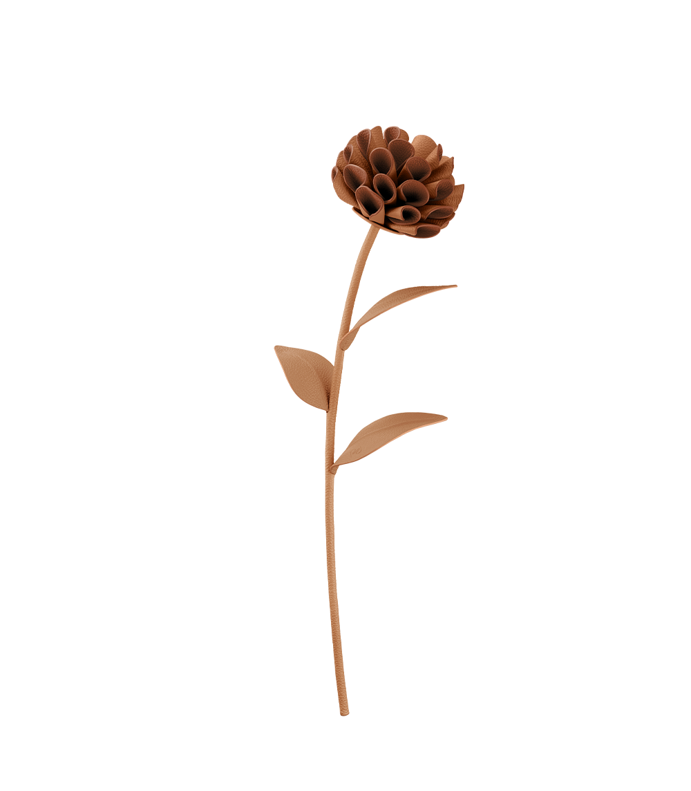 Dalium Flower - Textured Duo Tan