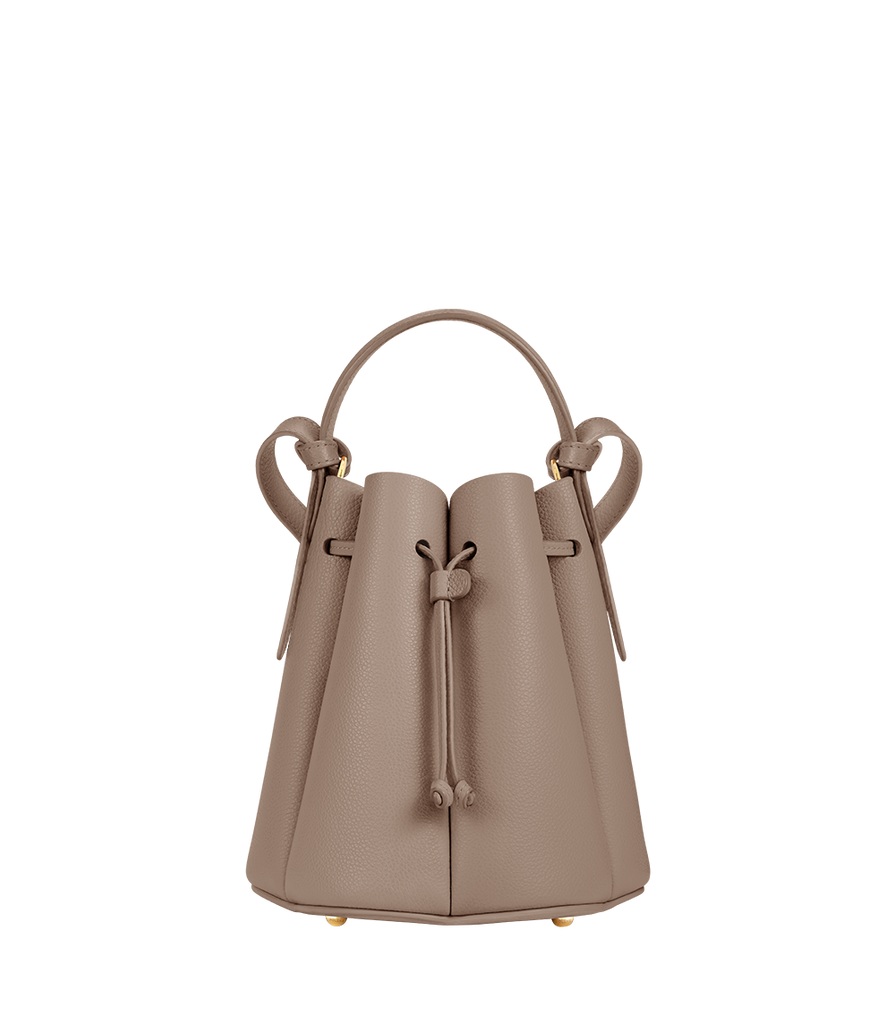 Polène | Bag - Cyme Mini - Taupe Textured Leather