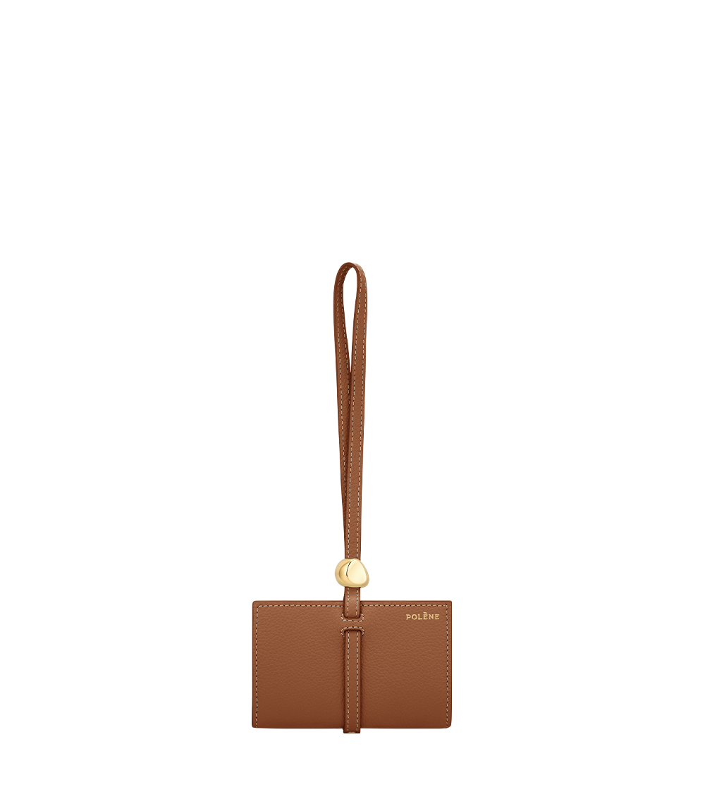 Kayé Card Holder - Textured Duo Camel