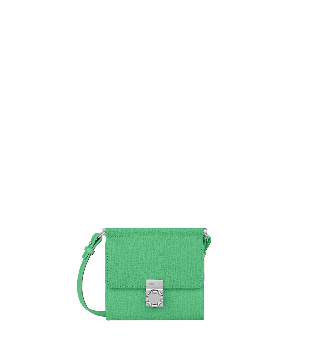 Numéro Sept Crossbody Wallet - Textured Chlorophyl