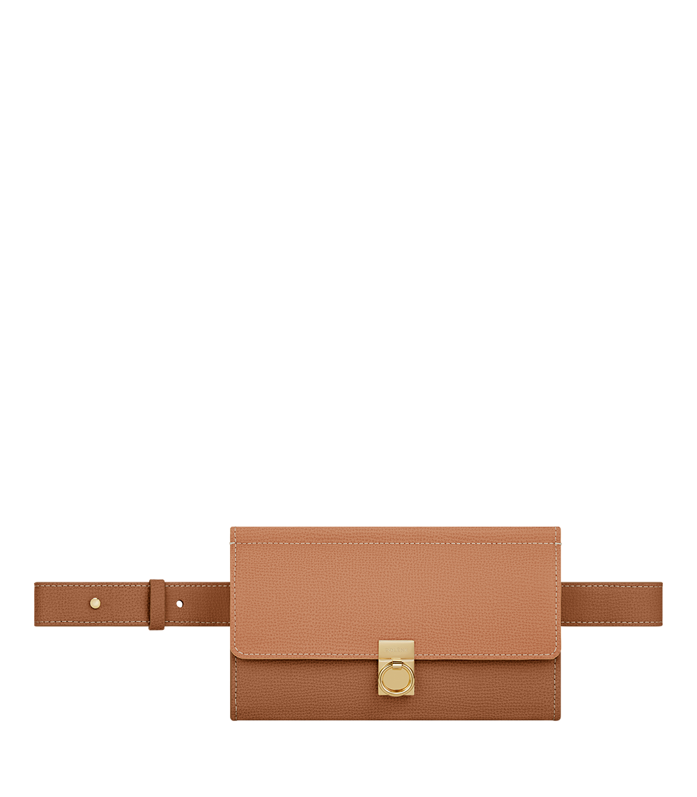 Numéro Sept Belt -  Textured Duo Camel